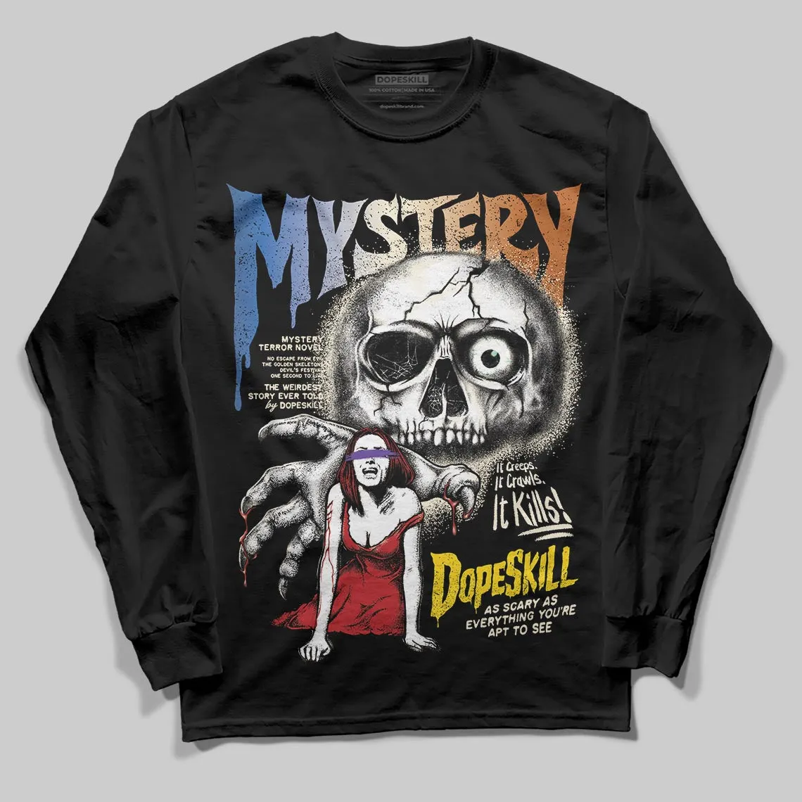 Infinite Archive x 17s DopeSkill Long Sleeve T-Shirt Mystery Ghostly Grasp Graphic sold by DopeSkill