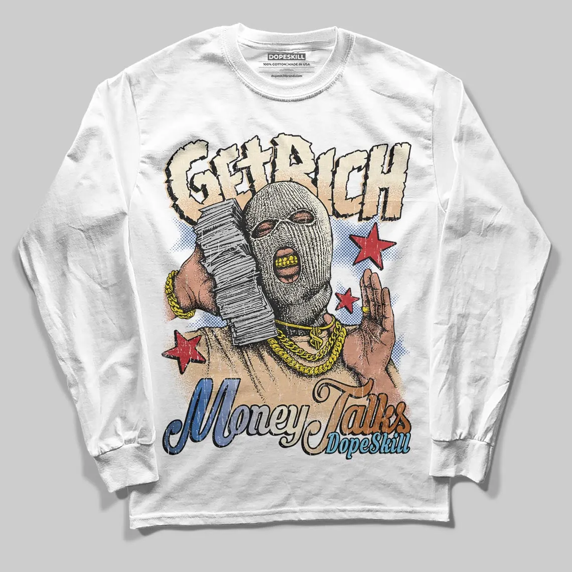 Infinite Archive x 17s DopeSkill Long Sleeve T-Shirt Get Rich Graphic sold by DopeSkill product image thumbnail 2