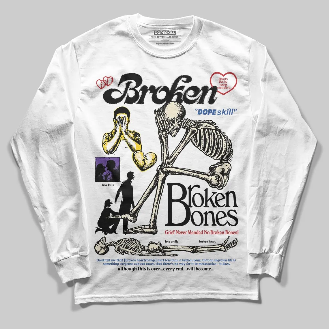 Infinite Archive x 17s DopeSkill Long Sleeve T-Shirt Broken Bones Graphic sold by DopeSkill product image thumbnail 2