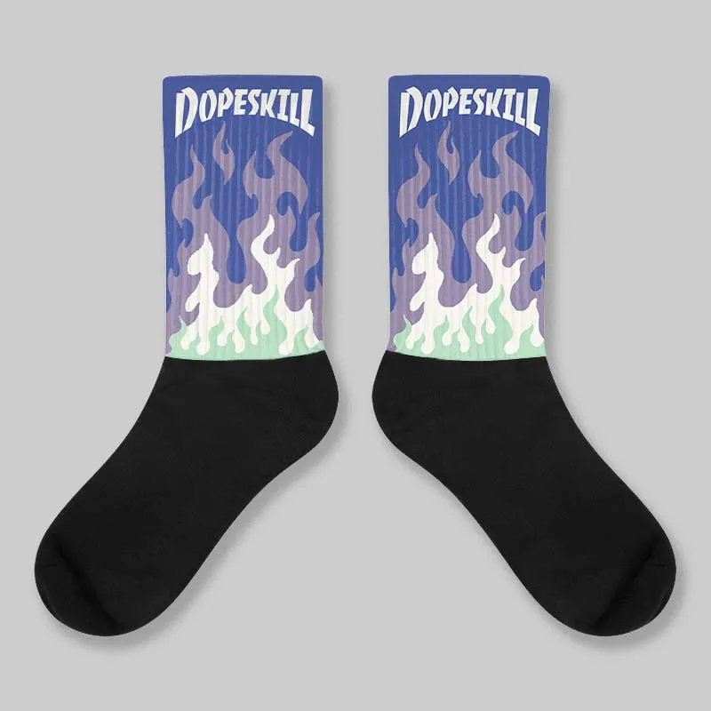 Voodoo Alternate 1s DopeSkill Sublimated Sock FIRE Graphic sold by DopeSkill