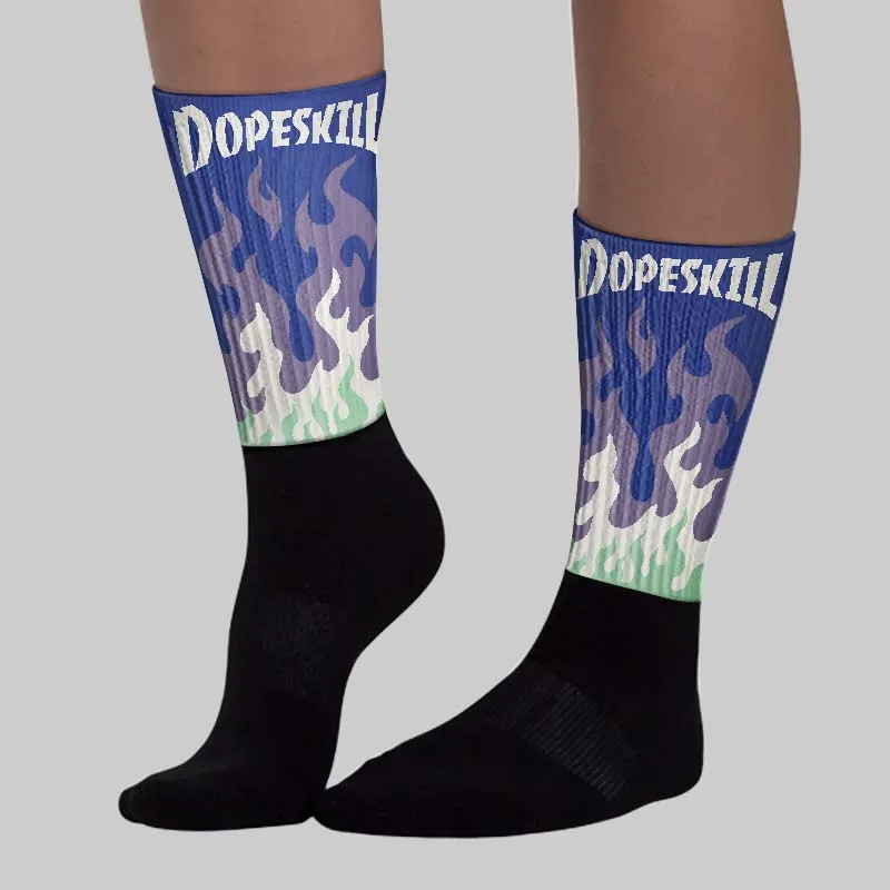 Voodoo Alternate 1s DopeSkill Sublimated Sock FIRE Graphic sold by DopeSkill product image thumbnail 3