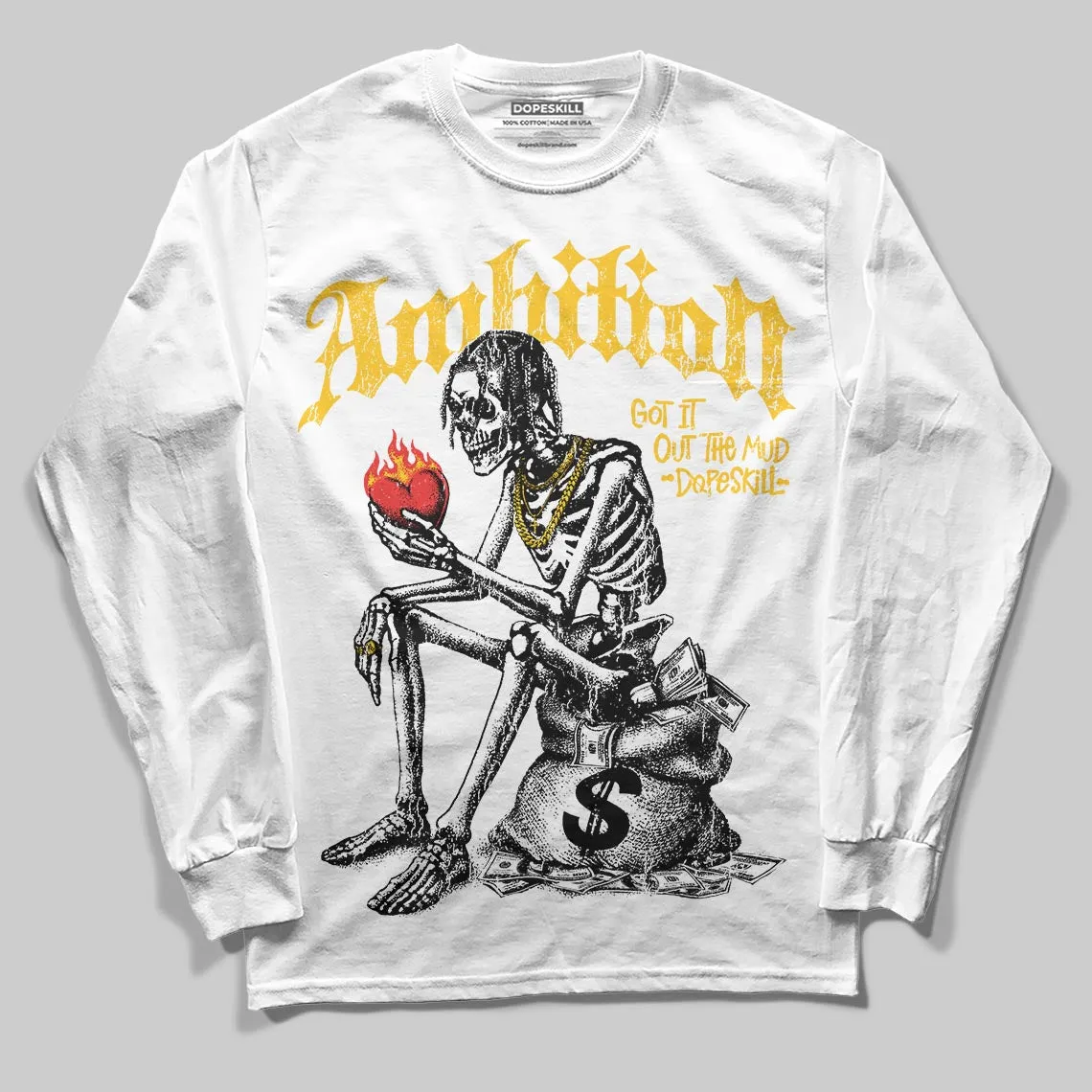 Yellow Collection DopeSkill Long Sleeve T-Shirt Ambition Graphic sold by DopeSkill product image thumbnail 2