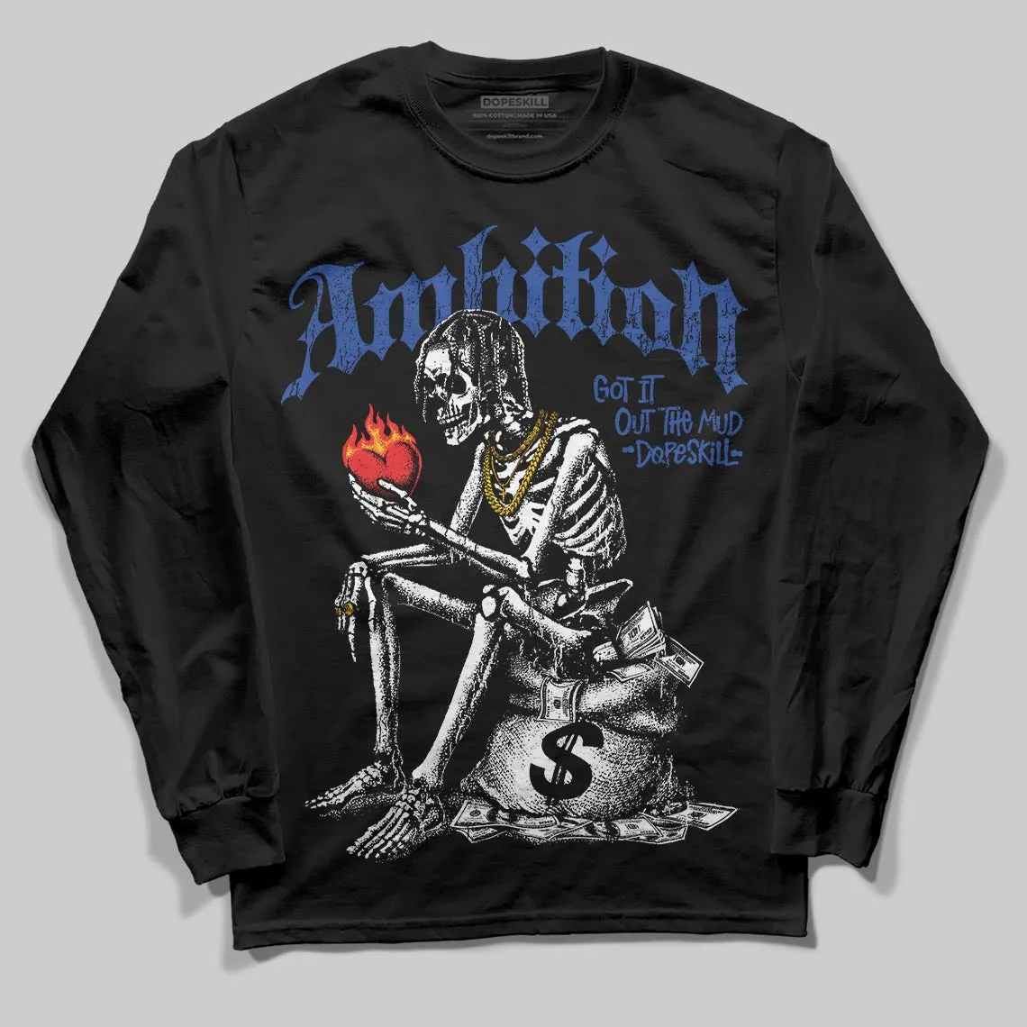 Royal Blue Collection DopeSkill Long Sleeve T-Shirt Ambition Graphic sold by DopeSkill product image thumbnail 2