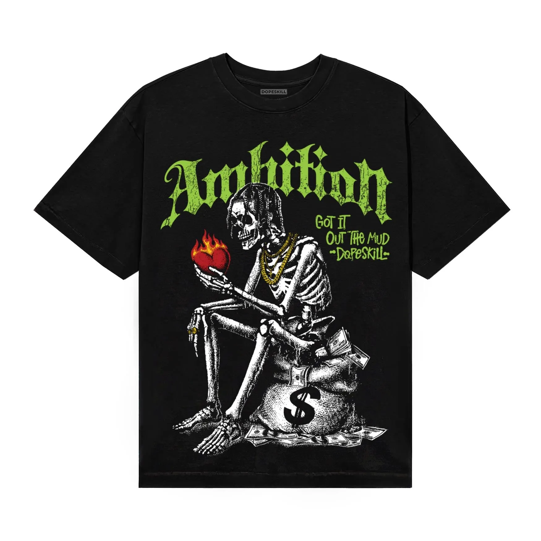 Neon Green Collection DopeSkill T-Shirt Ambition Graphic sold by DopeSkill