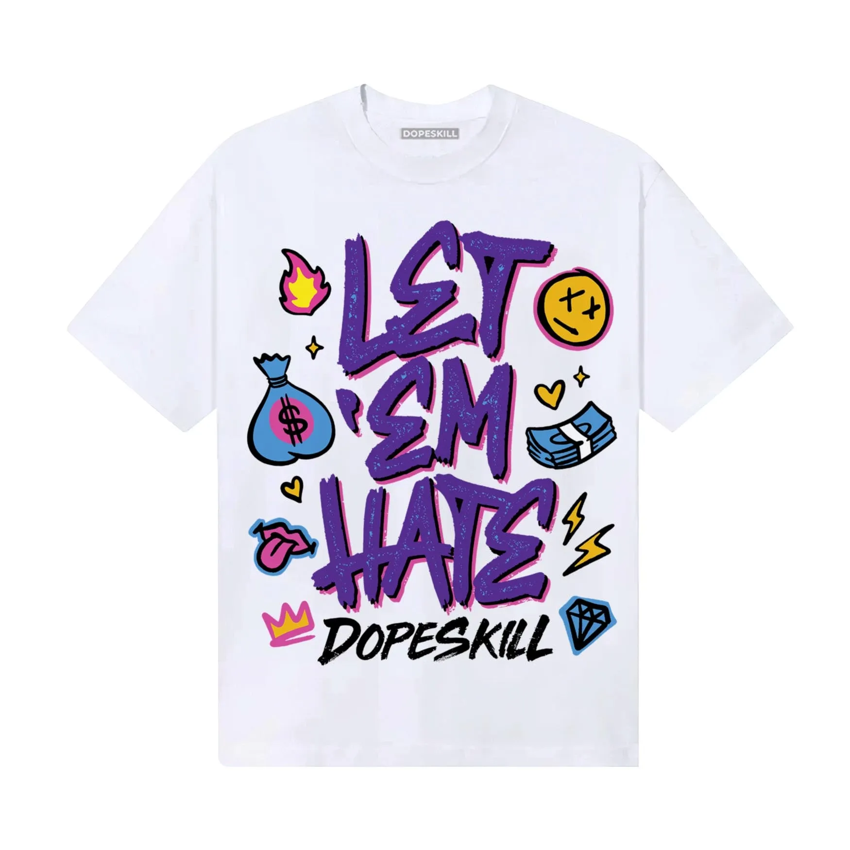 PURPLE Collection DopeSkill T-Shirt Let 'em Hate Graphic sold by DopeSkill product image thumbnail 2