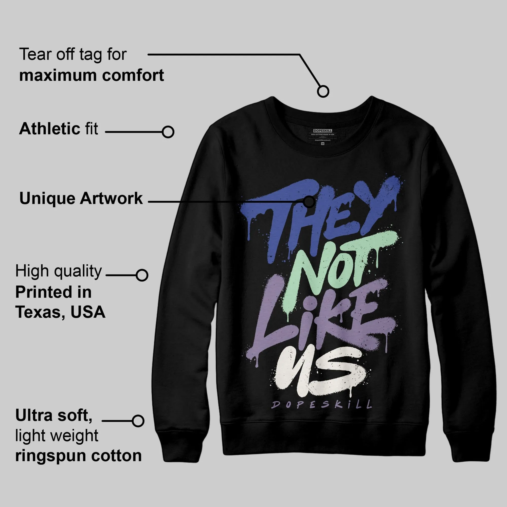 Voodoo Alternate 1s DopeSkill Sweatshirt They Not Like Us Graphic sold by DopeSkill product image thumbnail 3