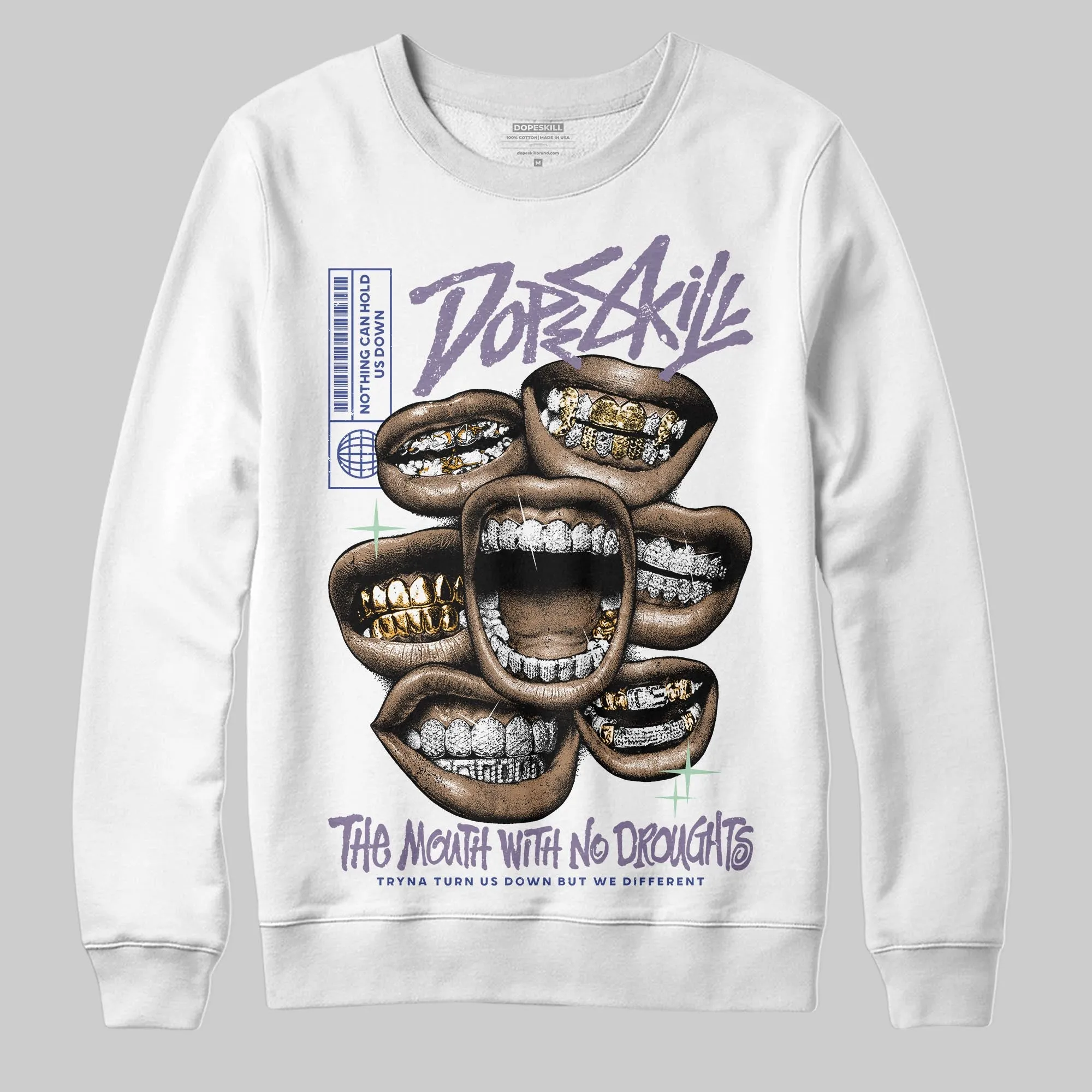 Voodoo Alternate 1s DopeSkill Sweatshirt The Mouth With No Droughts Graphic sold by DopeSkill product image thumbnail 2