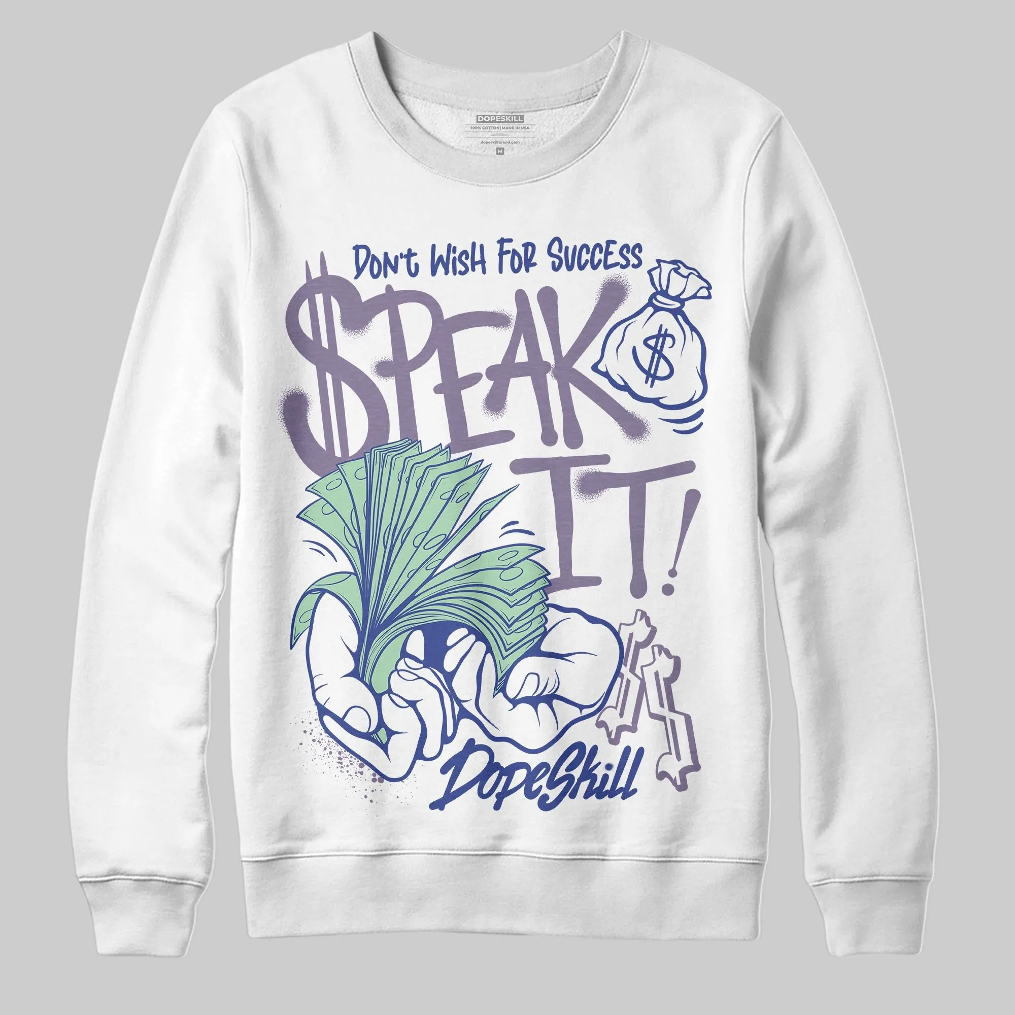 Voodoo Alternate 1s DopeSkill Sweatshirt Speak It Graphic sold by DopeSkill product image thumbnail 2