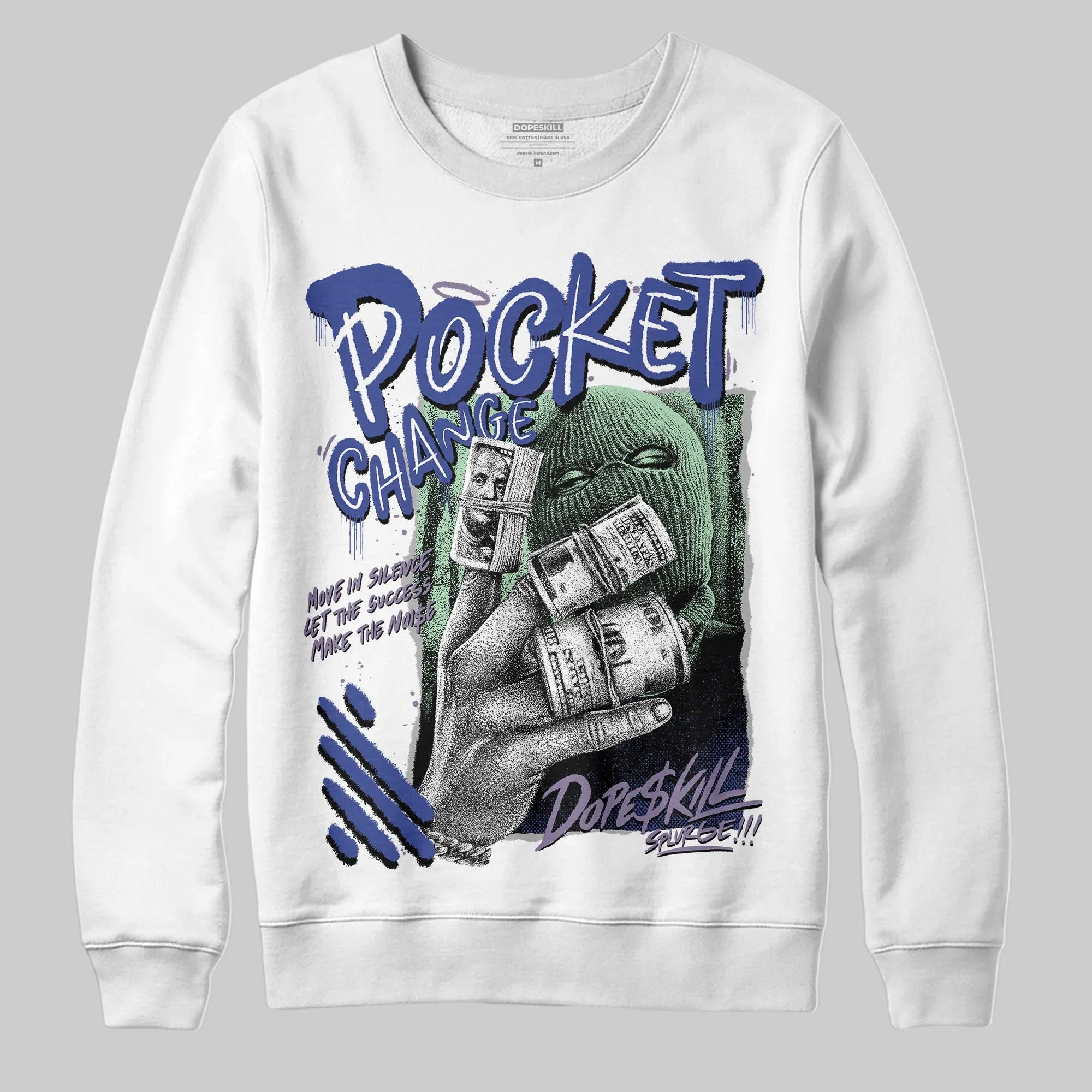 Voodoo Alternate 1s DopeSkill Sweatshirt Pocket Change Graphic sold by DopeSkill product image thumbnail 2