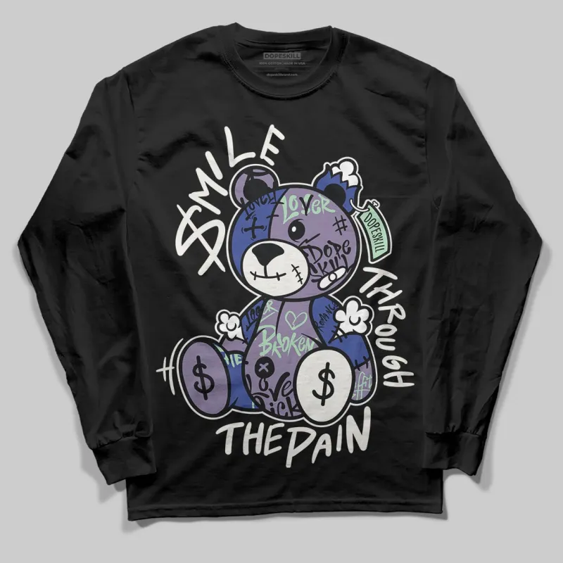 Voodoo Alternate 1s DopeSkill Long Sleeve T-Shirt Smile Through The Pain Graphic sold by DopeSkill