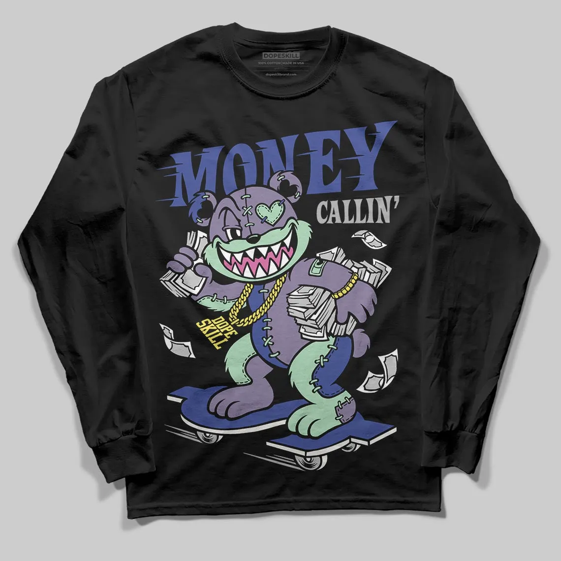 Voodoo Alternate 1s DopeSkill Long Sleeve T-Shirt Money Callin' Graphic sold by DopeSkill
