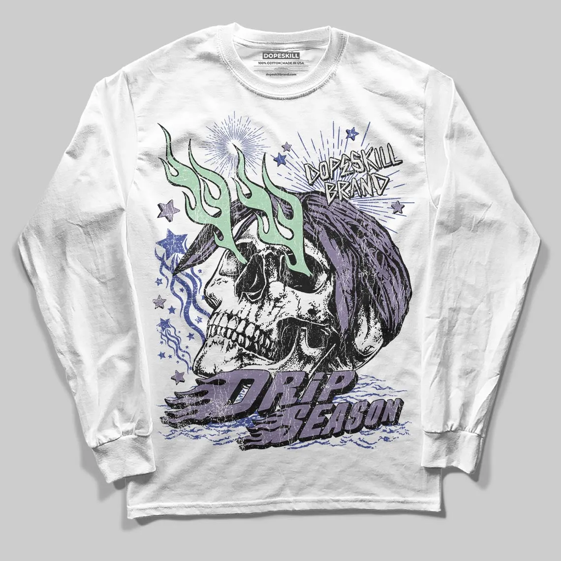 Voodoo Alternate 1s DopeSkill Long Sleeve T-Shirt Drip Season Graphic sold by DopeSkill product image thumbnail 2