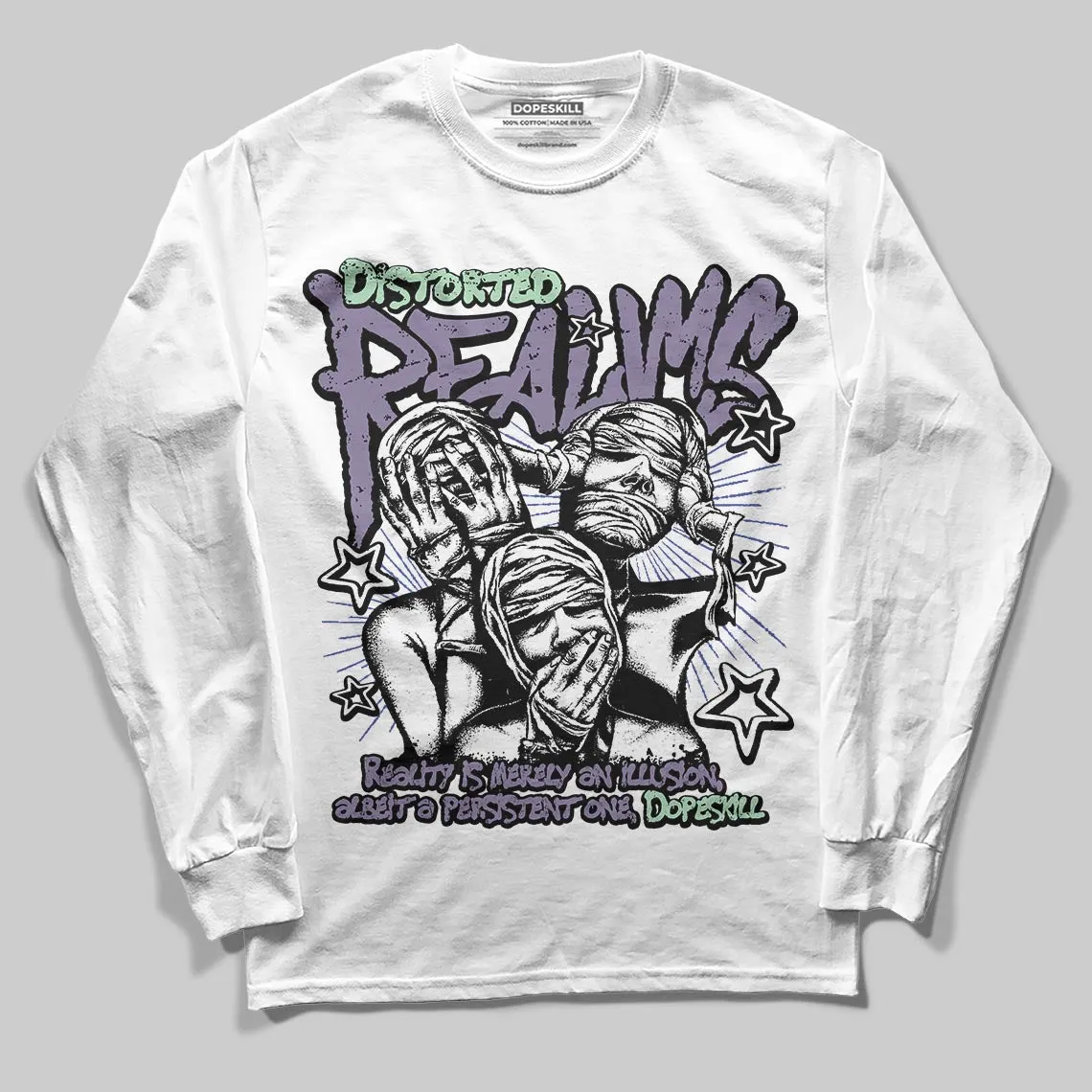 Voodoo Alternate 1s DopeSkill Long Sleeve T-Shirt Distorted Realms Graphic sold by DopeSkill product image thumbnail 2
