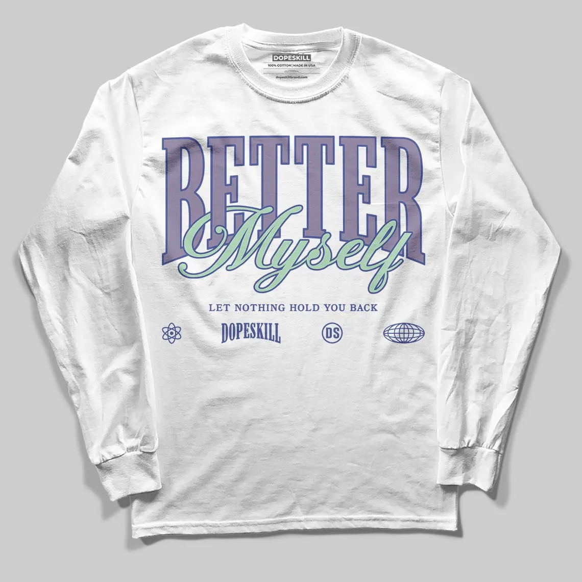 Voodoo Alternate 1s DopeSkill Long Sleeve T-Shirt Better Myself Graphic sold by DopeSkill product image thumbnail 2