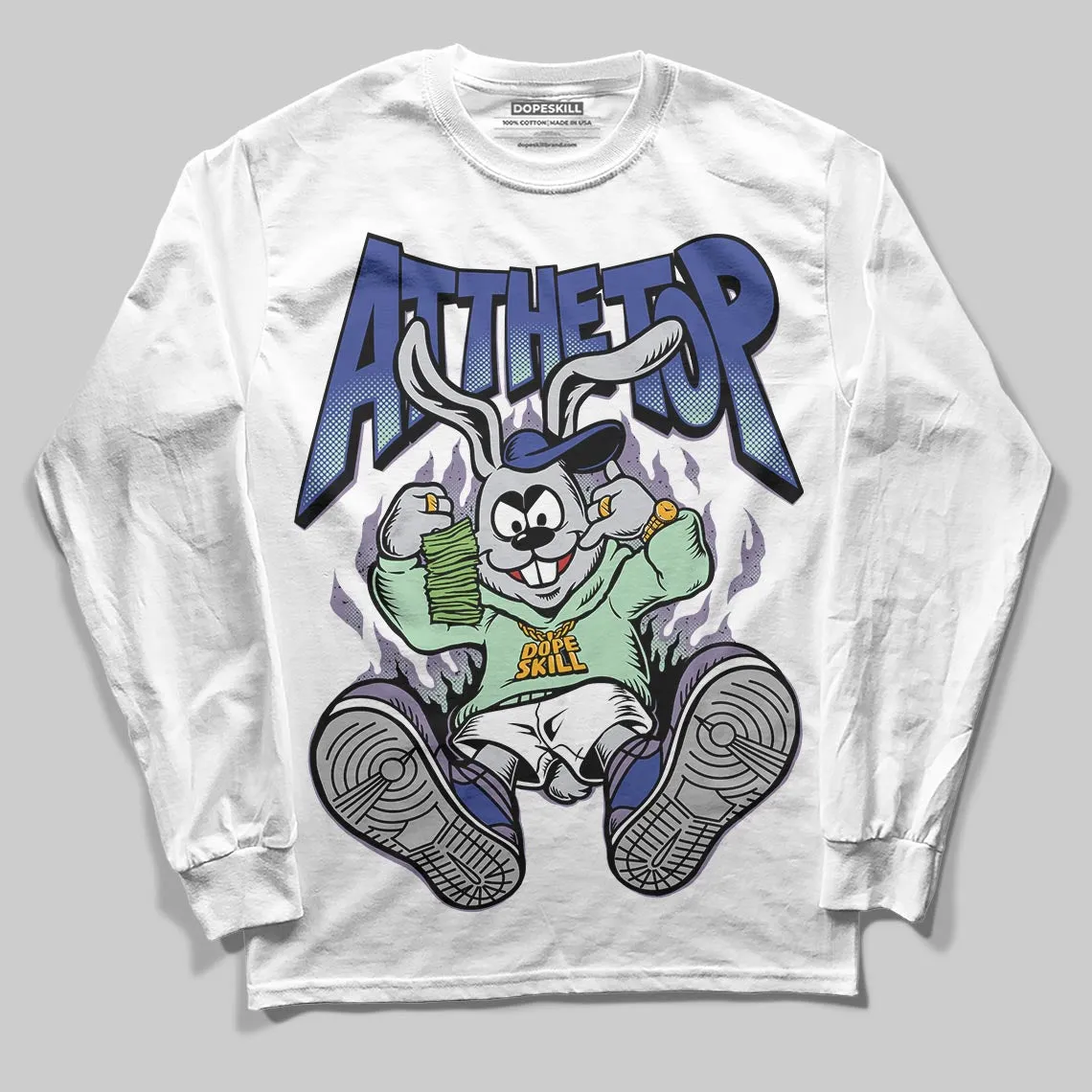 Voodoo Alternate 1s DopeSkill Long Sleeve T-Shirt At The Top Graphic sold by DopeSkill product image thumbnail 2