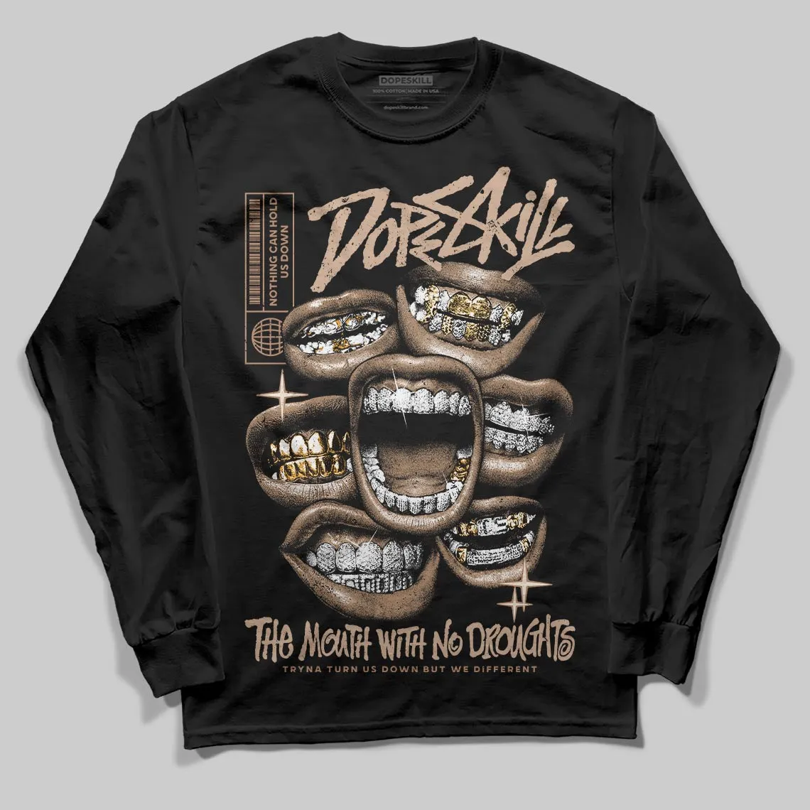 Cozy Girl 4s DopeSkill Long Sleeve T-Shirt The Mouth With No Droughts Graphic sold by DopeSkill product image thumbnail 2