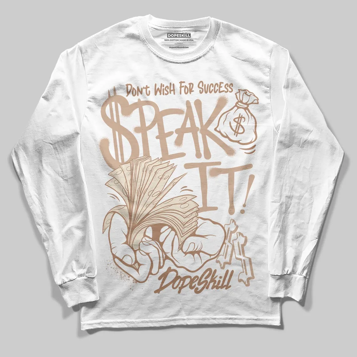 Cozy Girl 4s DopeSkill Long Sleeve T-Shirt Speak It Graphic sold by DopeSkill