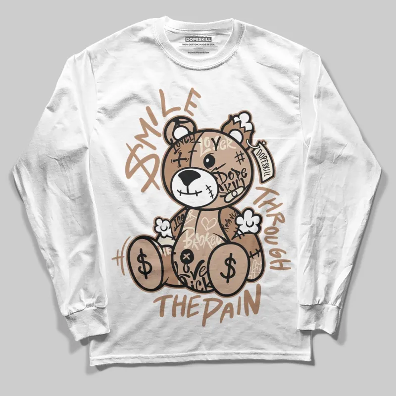 Cozy Girl 4s DopeSkill Long Sleeve T-Shirt Smile Through The Pain Graphic sold by DopeSkill