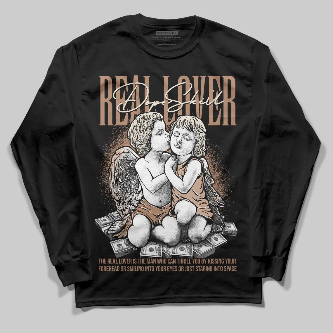Cozy Girl 4s DopeSkill Long Sleeve T-Shirt Real Lover Graphic sold by DopeSkill product image thumbnail 2