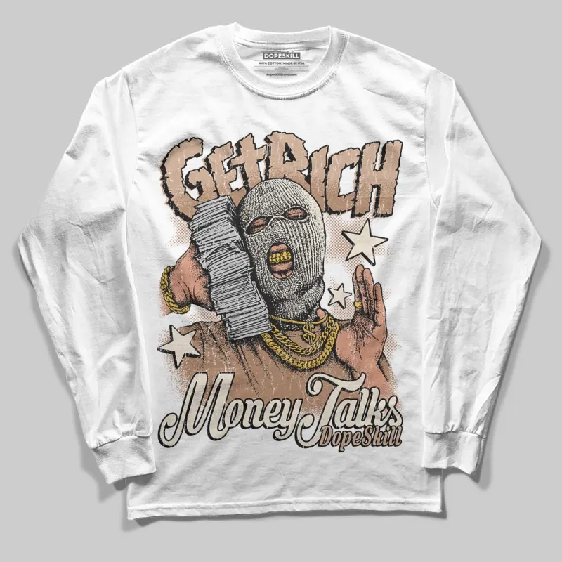 Cozy Girl 4s DopeSkill Long Sleeve T-Shirt Get Rich Graphic sold by DopeSkill