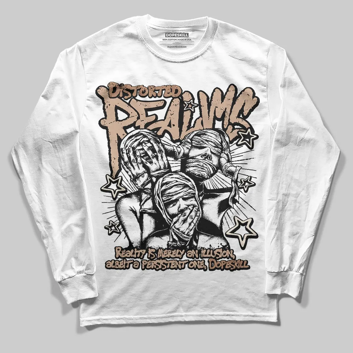 Cozy Girl 4s DopeSkill Long Sleeve T-Shirt Distorted Realms Graphic sold by DopeSkill