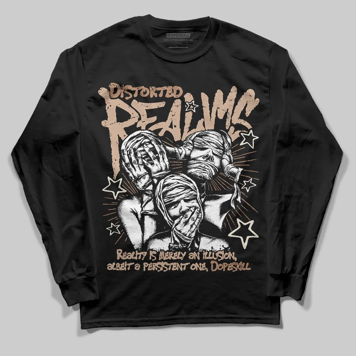 Cozy Girl 4s DopeSkill Long Sleeve T-Shirt Distorted Realms Graphic sold by DopeSkill product image thumbnail 2