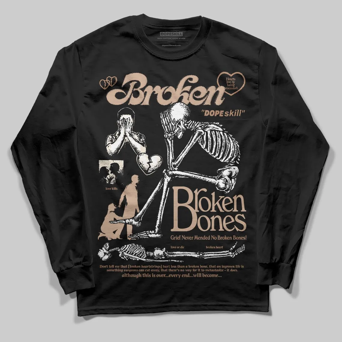 Cozy Girl 4s DopeSkill Long Sleeve T-Shirt Broken Bones Graphic sold by DopeSkill product image thumbnail 2