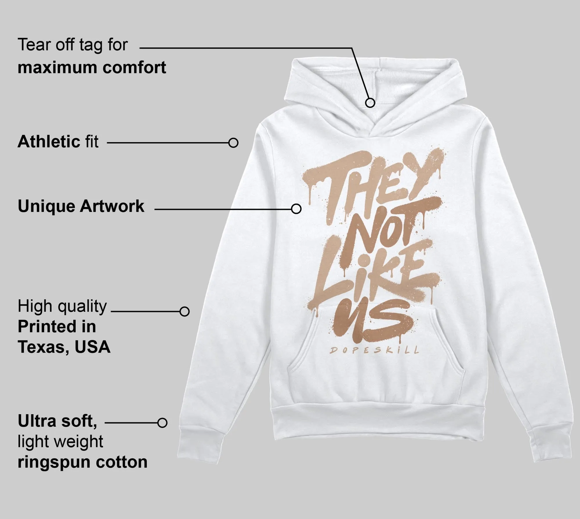 Cozy Girl 4s DopeSkill Hoodie Sweatshirt They Not Like Us Graphic sold by DopeSkill product image thumbnail 3