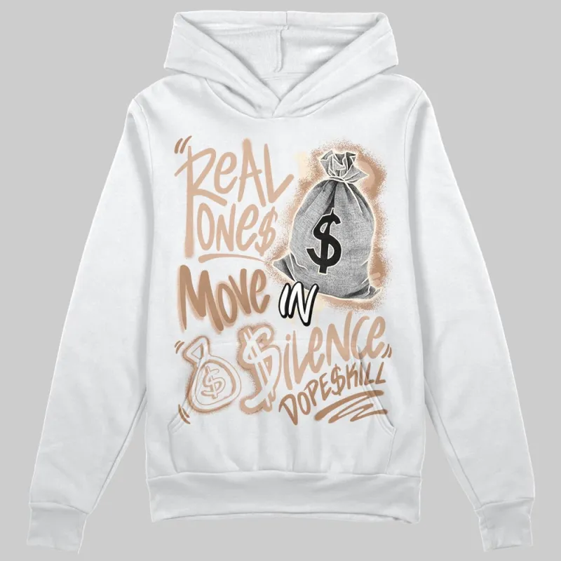 Cozy Girl 4s DopeSkill Hoodie Sweatshirt Real Ones Move In Silence Graphic sold by DopeSkill