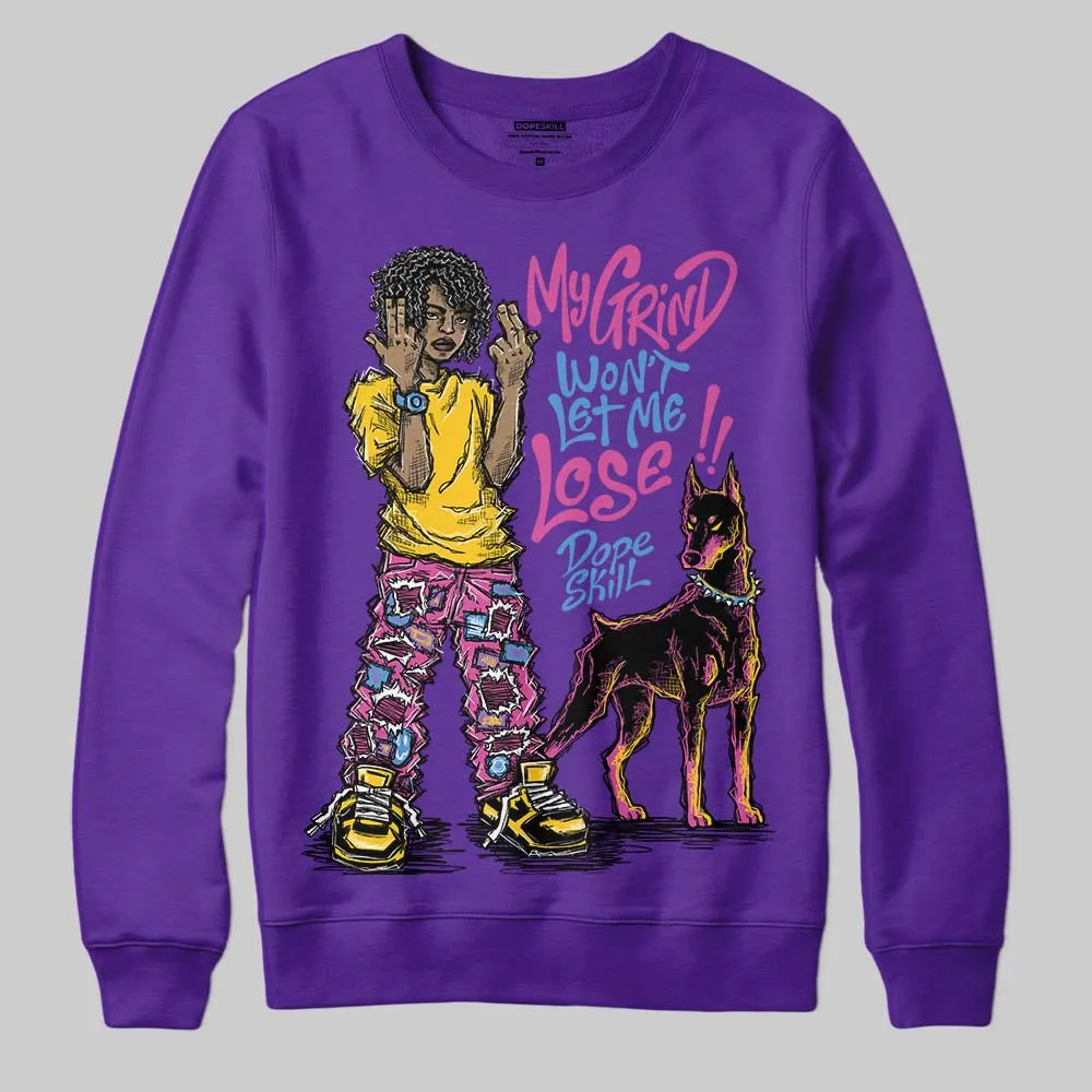 PURPLE Collection DopeSkill Sweatshirt My Grind Won't Let Me Lose Graphic sold by DopeSkill product image thumbnail 3