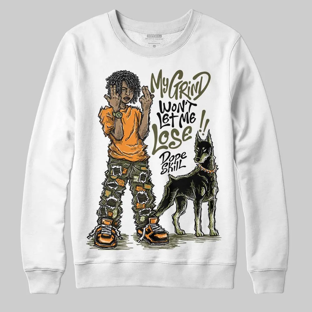 Olive Collection DopeSkill Sweatshirt My Grind Won't Let Me Lose Graphic sold by DopeSkill