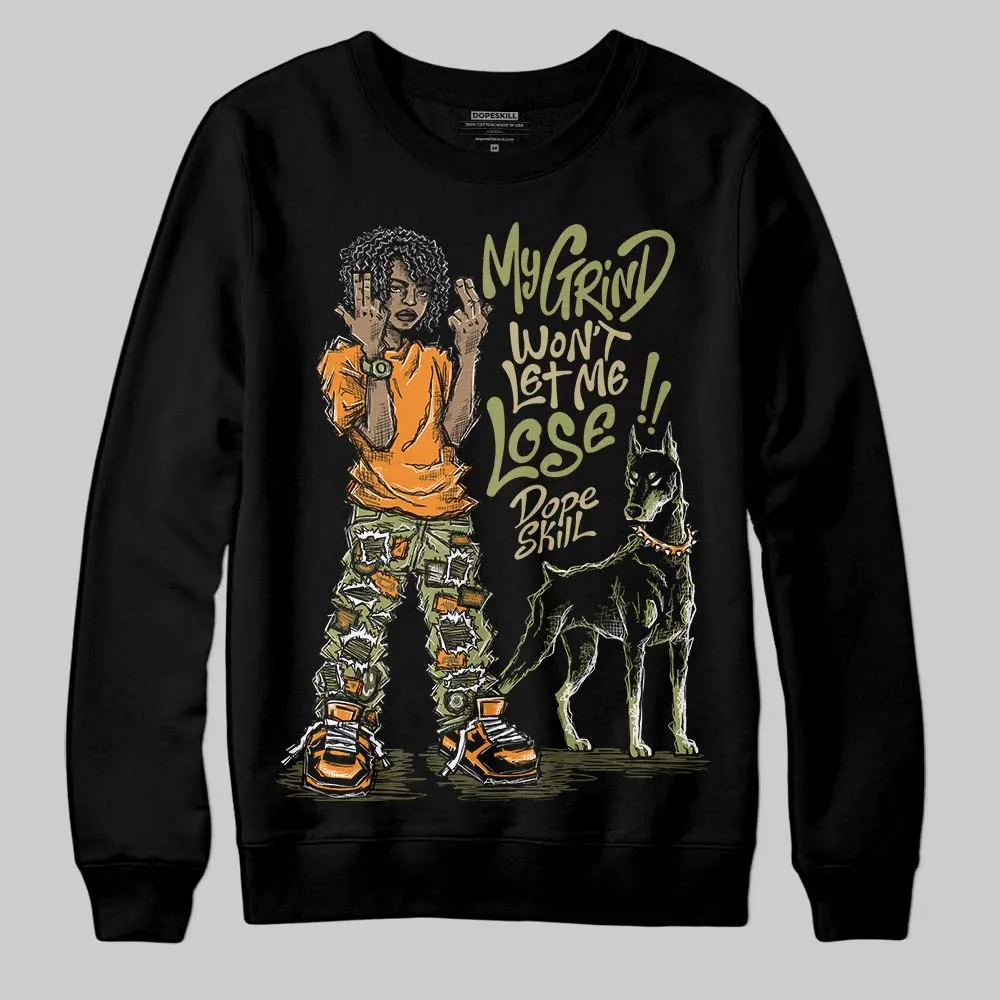 Olive Collection DopeSkill Sweatshirt My Grind Won't Let Me Lose Graphic sold by DopeSkill product image thumbnail 2