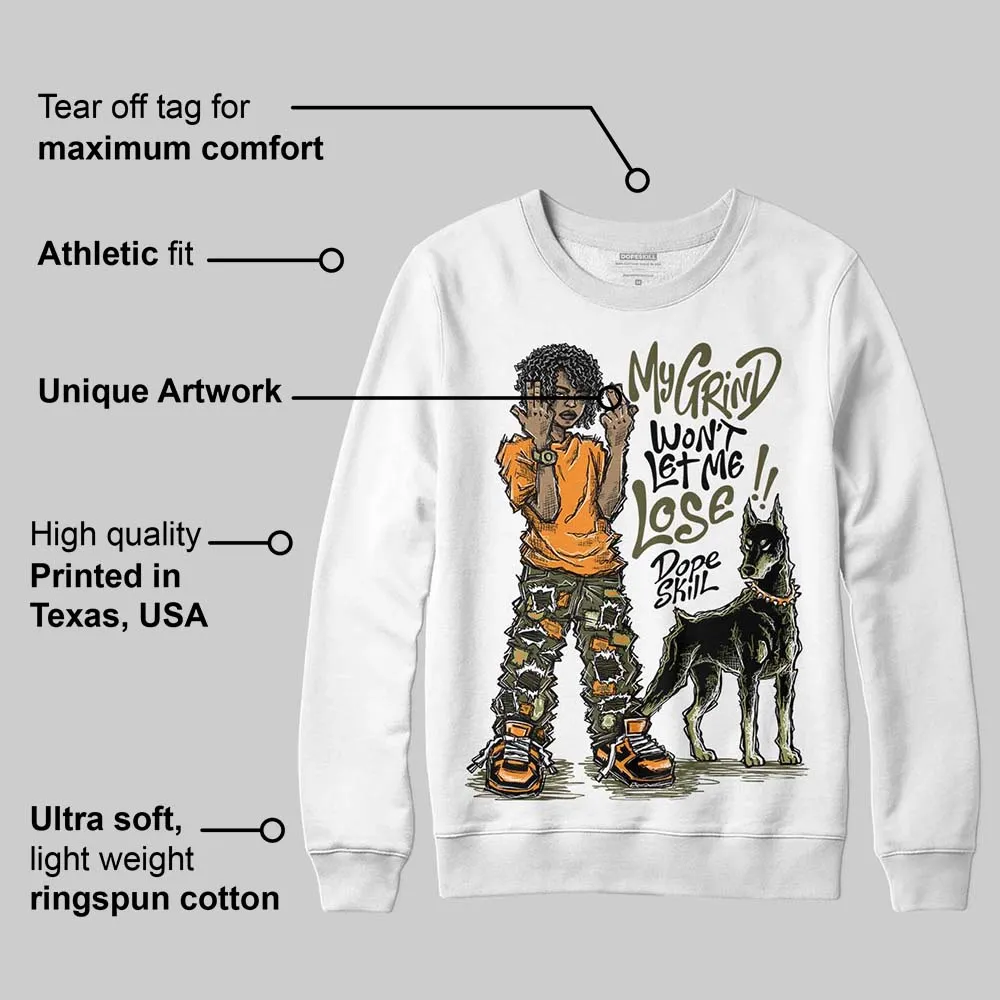 Olive Collection DopeSkill Sweatshirt My Grind Won't Let Me Lose Graphic sold by DopeSkill product image thumbnail 3