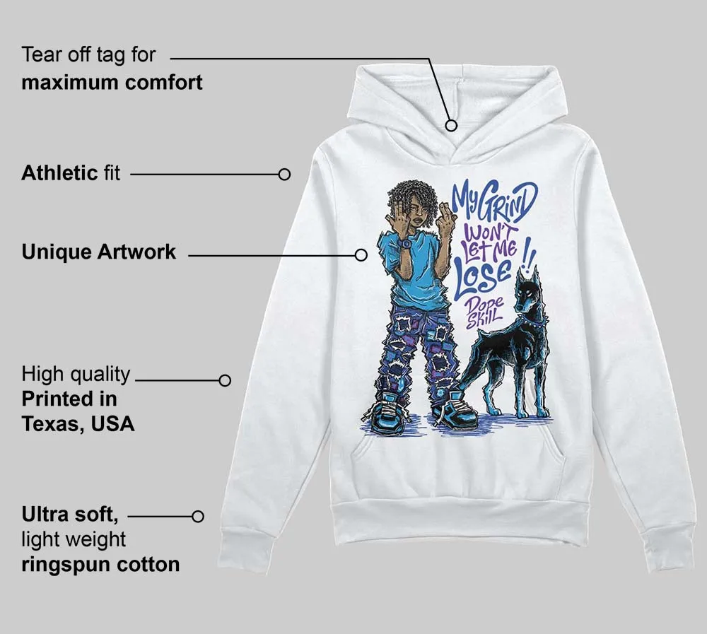Royal Blue Collection DopeSkill Hoodie Sweatshirt My Grind Won't Let Me Lose Graphic sold by DopeSkill product image thumbnail 3