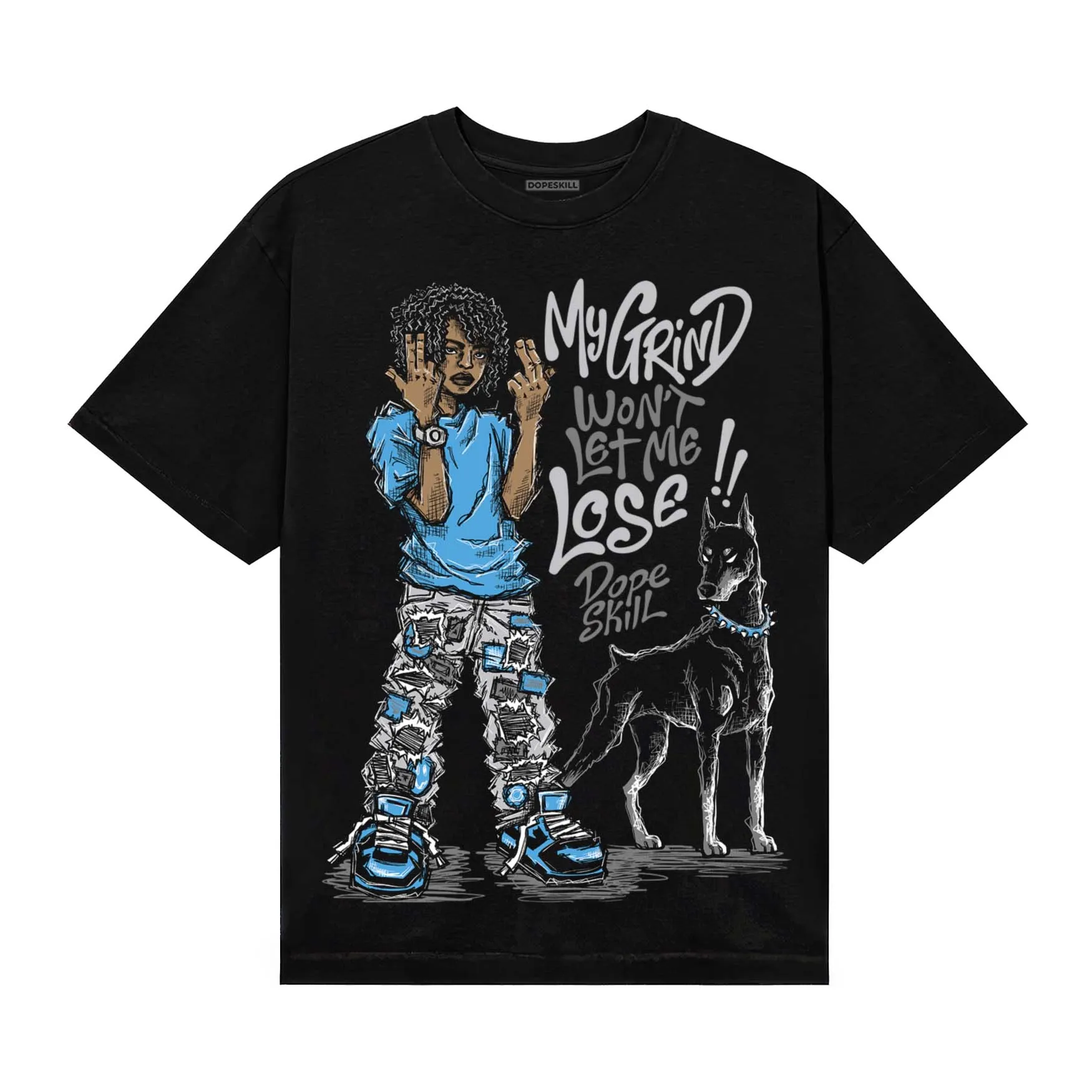 Grey Collection DopeSkill T-Shirt My Grind Won't Let Me Lose Graphic sold by DopeSkill product image thumbnail 2