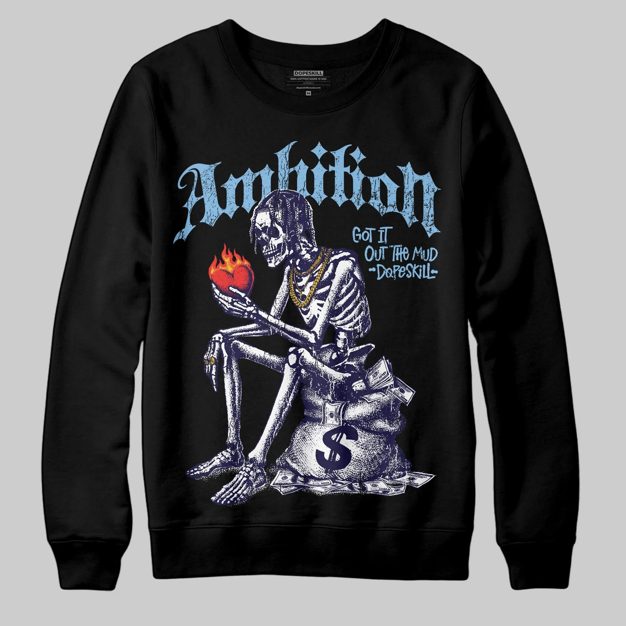 University Blue Collection DopeSkill Sweatshirt Ambition Graphic sold by DopeSkill product image thumbnail 2