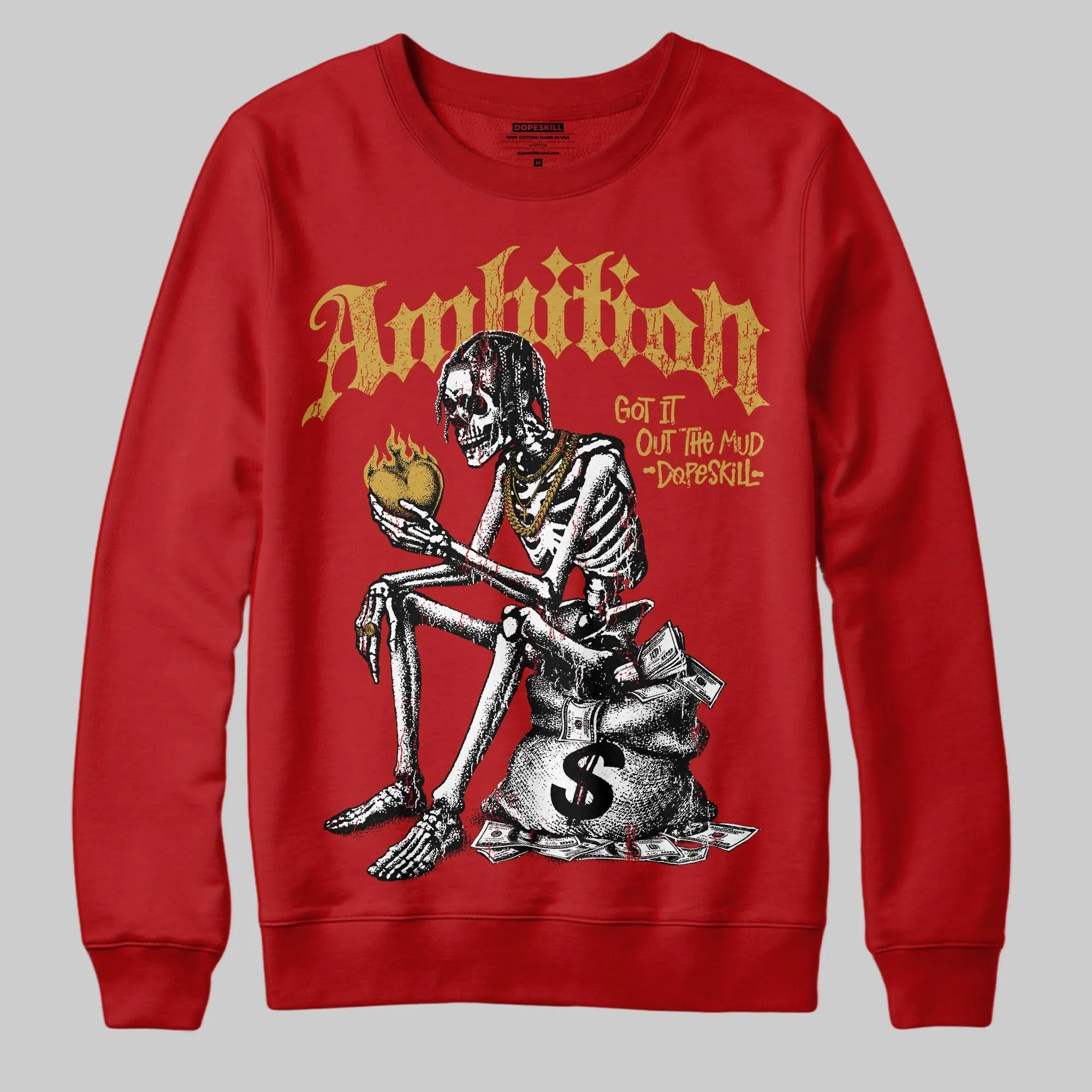 Red Collection DopeSkill Sweatshirt Ambition Graphic sold by DopeSkill product image thumbnail 3