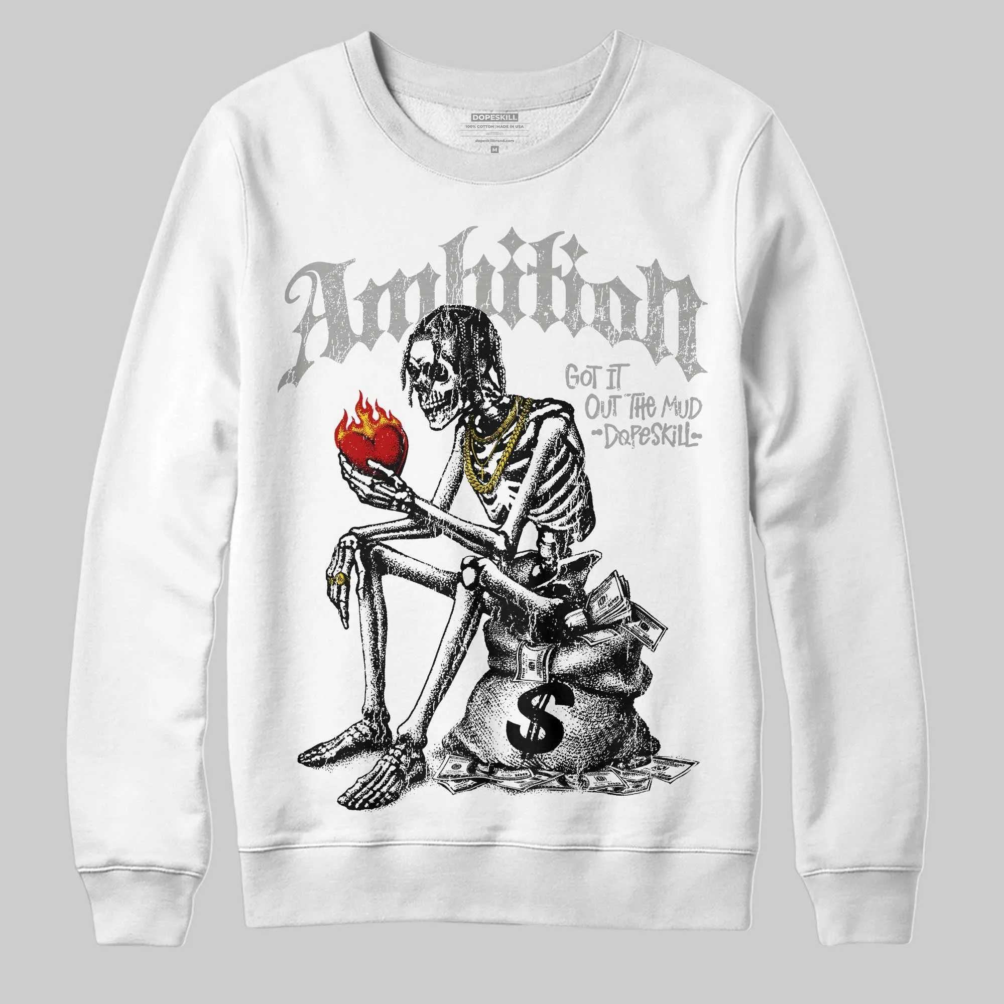 Grey Collection DopeSkill Sweatshirt Ambition Graphic sold by DopeSkill