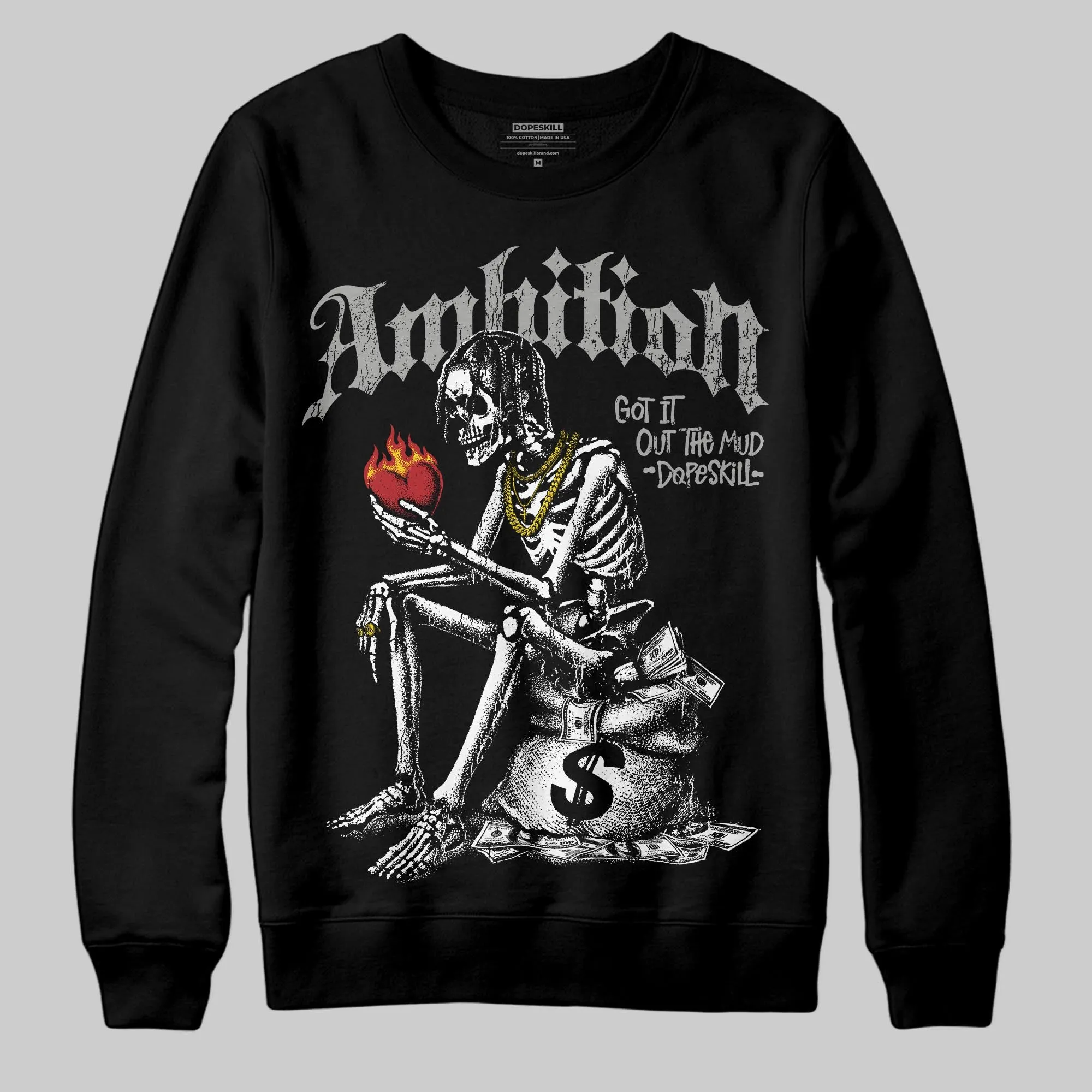 Grey Collection DopeSkill Sweatshirt Ambition Graphic sold by DopeSkill product image thumbnail 2