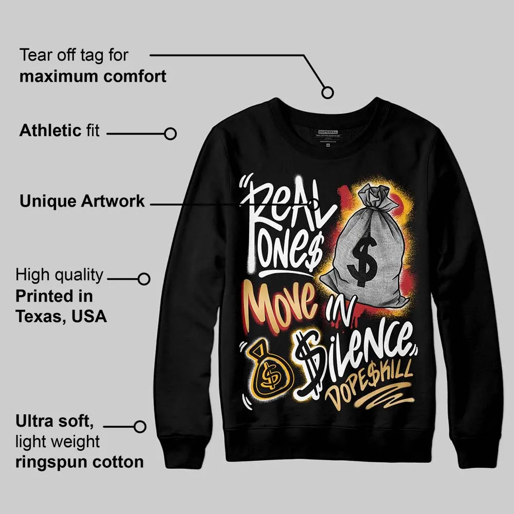 Taxi 12s 2025 DopeSkill Sweatshirt Real Ones Move In Silence Graphic sold by DopeSkill product image thumbnail 3