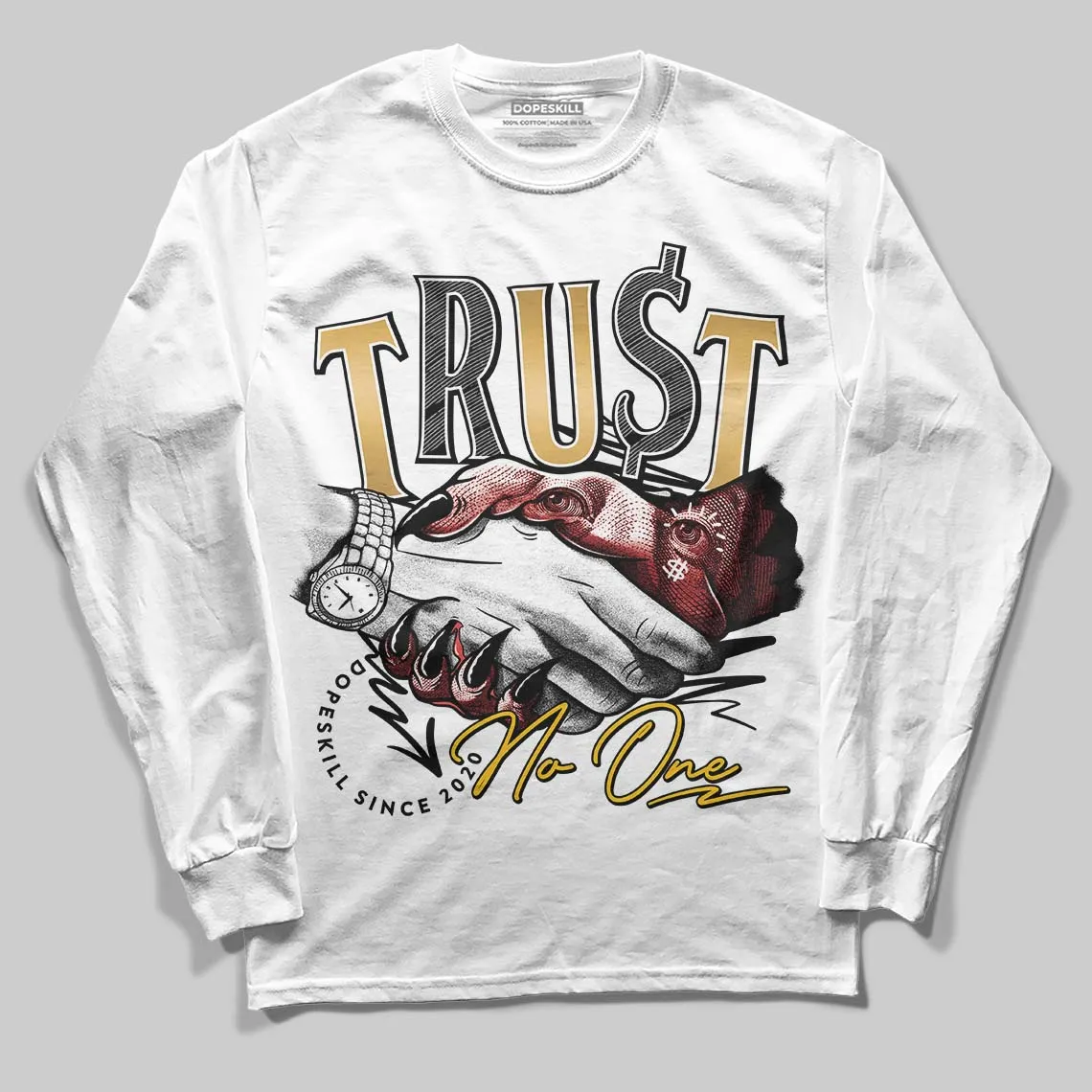 Taxi 12s 2025 DopeSkill Long Sleeve T-Shirt Trust No One Graphic sold by DopeSkill product image thumbnail 2