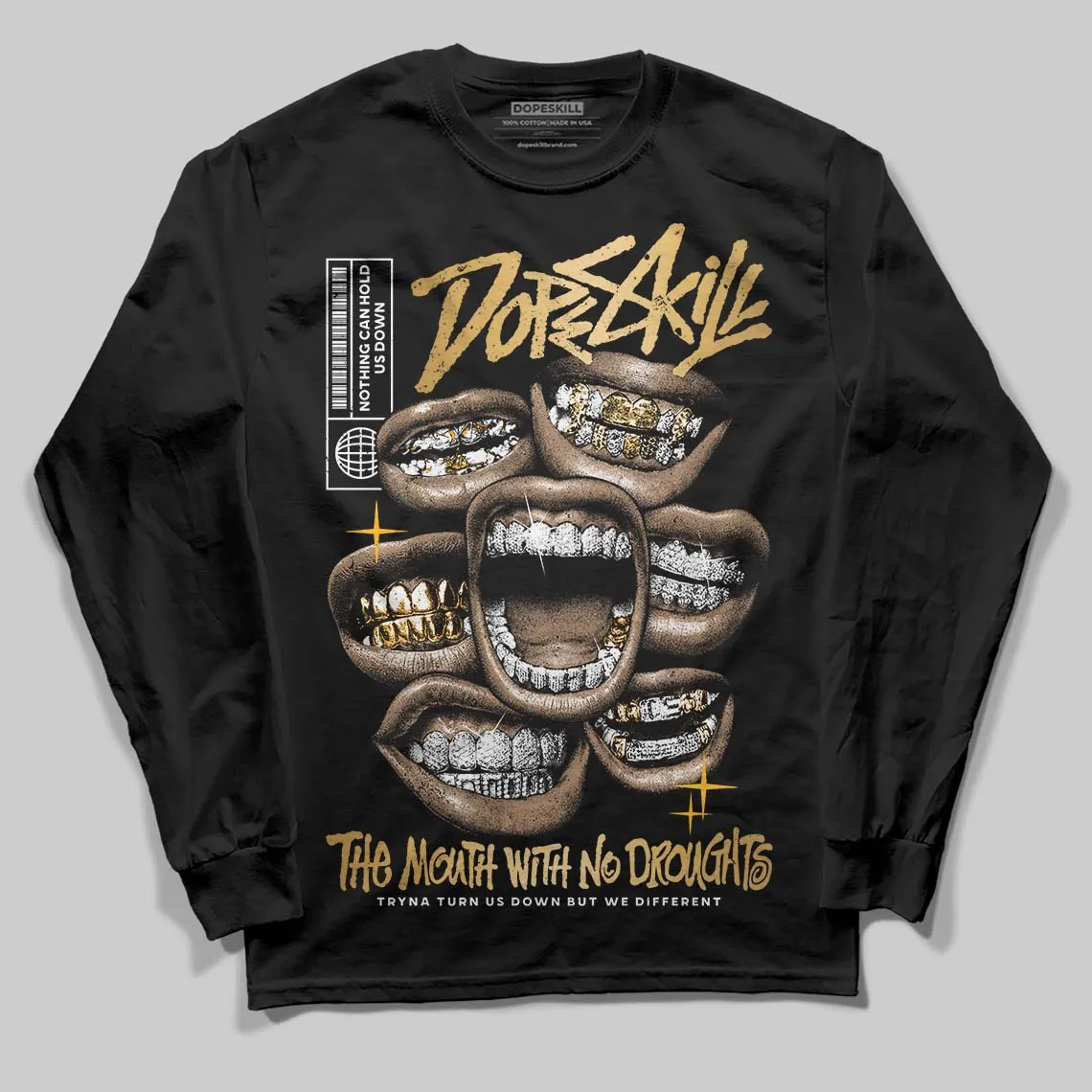 Taxi 12s 2025 DopeSkill Long Sleeve T-Shirt The Mouth With No Droughts Graphic sold by DopeSkill
