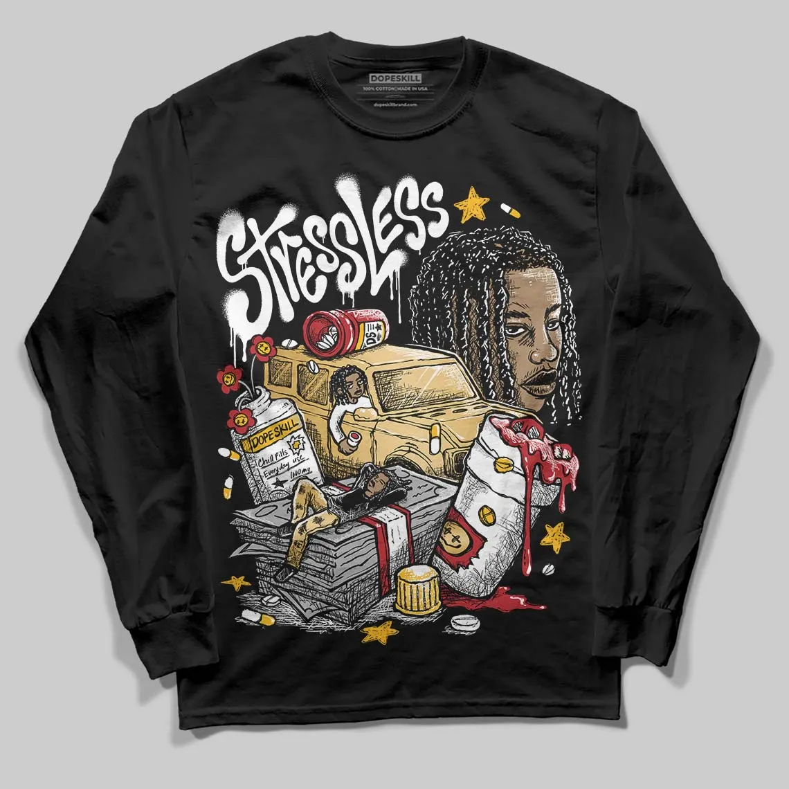 Taxi 12s 2025 DopeSkill Long Sleeve T-Shirt Stressless Graphic sold by DopeSkill