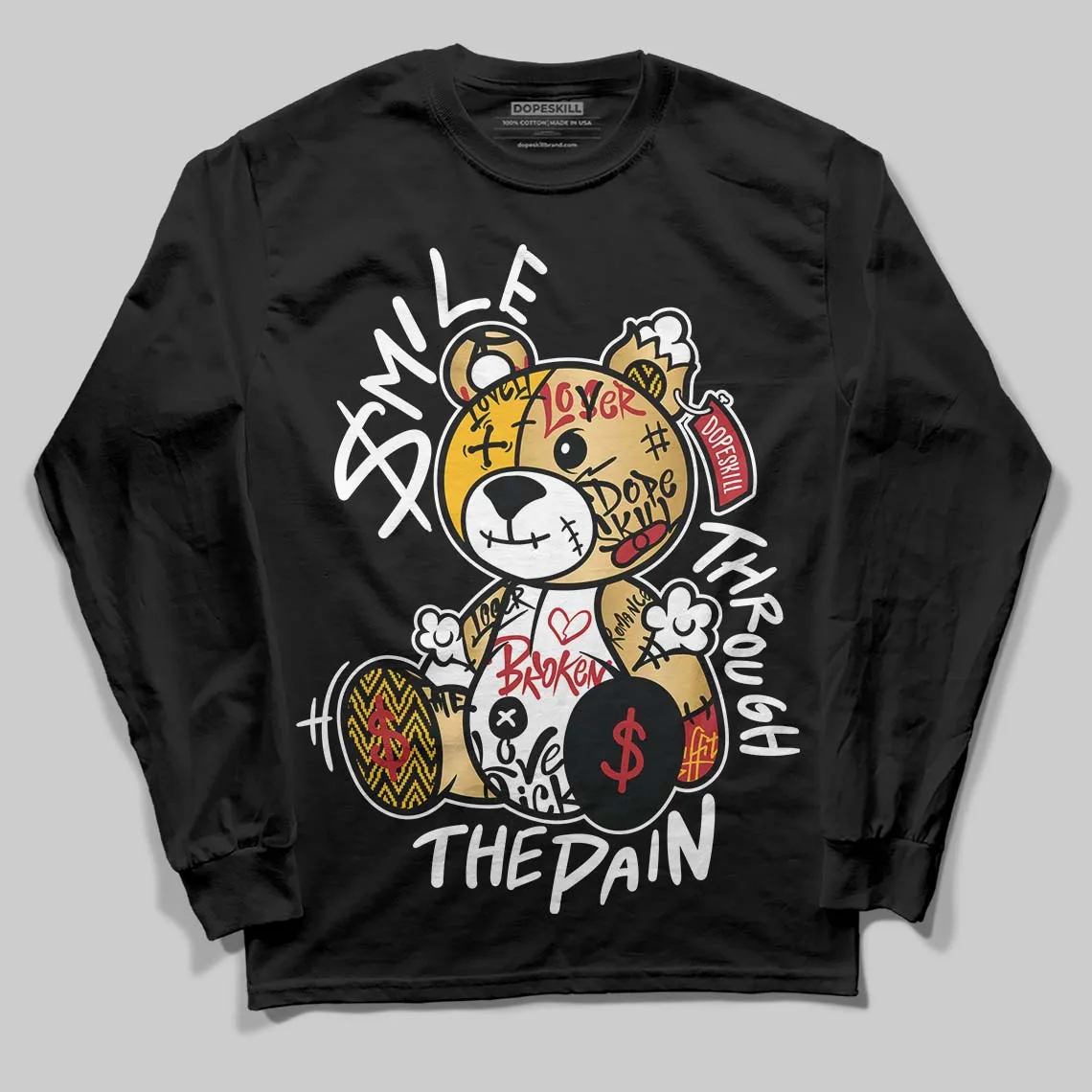 Taxi 12s 2025 DopeSkill Long Sleeve T-Shirt Smile Through The Pain Graphic sold by DopeSkill