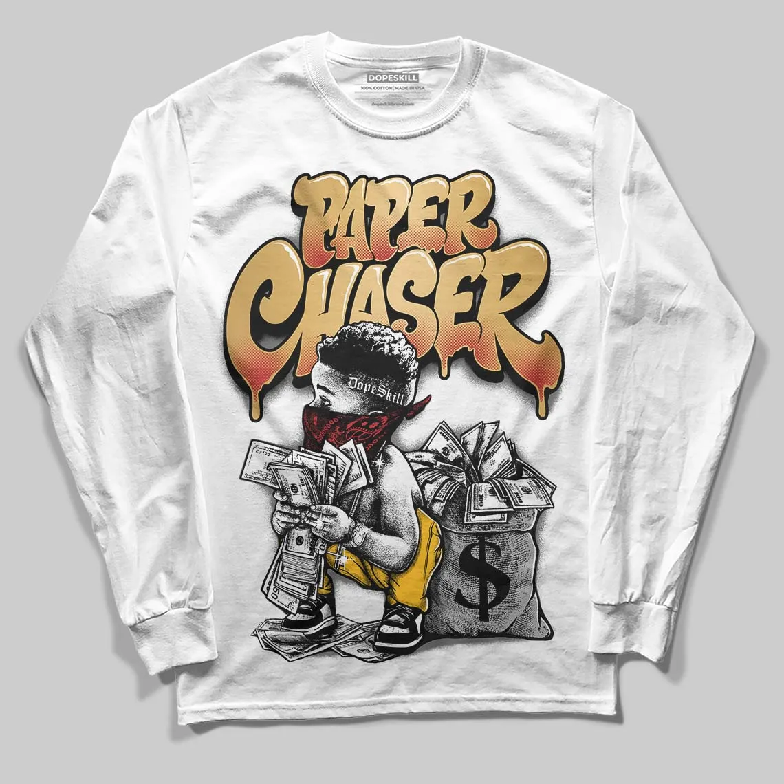 Taxi 12s 2025 DopeSkill Long Sleeve T-Shirt Paper Chaser Boy Graphic sold by DopeSkill product image thumbnail 2