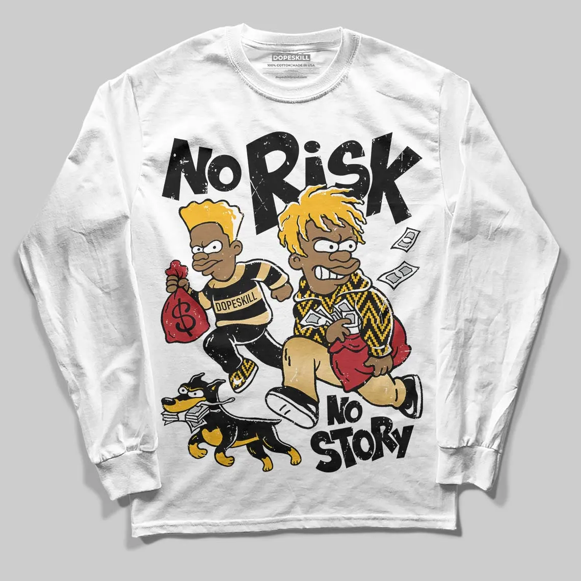 Taxi 12s 2025 DopeSkill Long Sleeve T-Shirt No Risk No Story Graphic sold by DopeSkill product image thumbnail 2