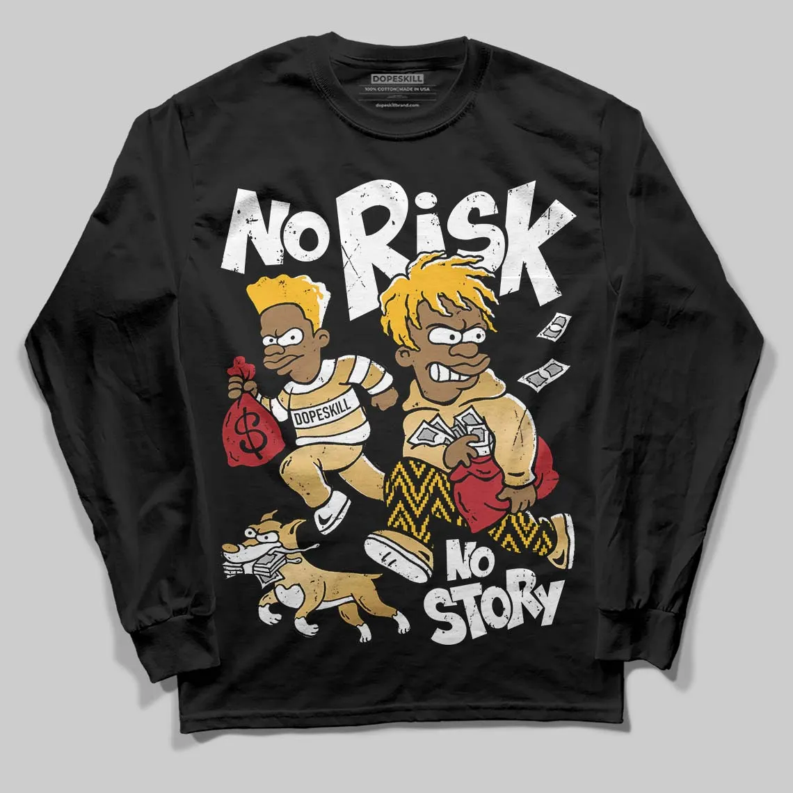 Taxi 12s 2025 DopeSkill Long Sleeve T-Shirt No Risk No Story Graphic sold by DopeSkill