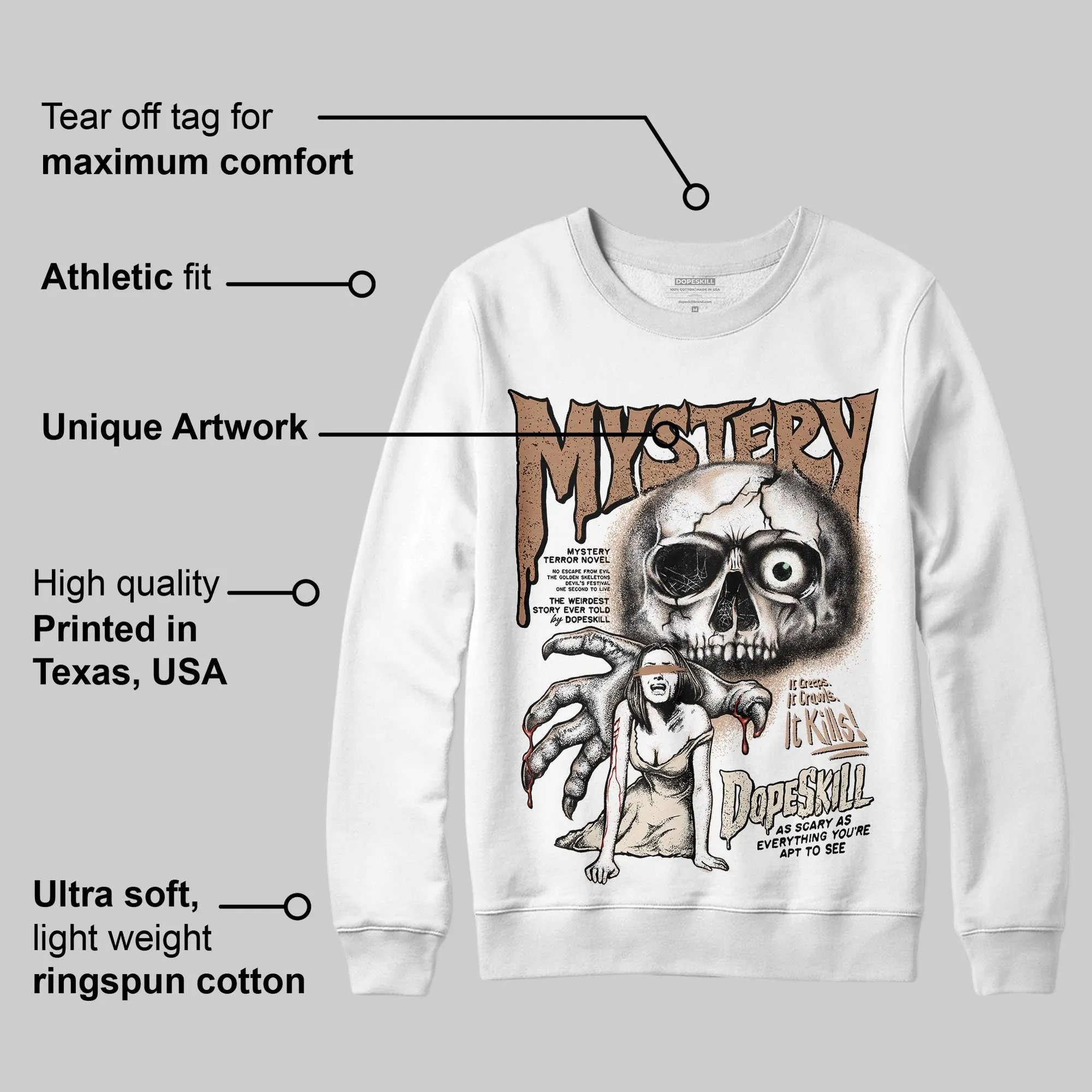Cozy Girl 4s DopeSkill Sweatshirt Mystery Ghostly Grasp Graphic sold by DopeSkill product image thumbnail 3