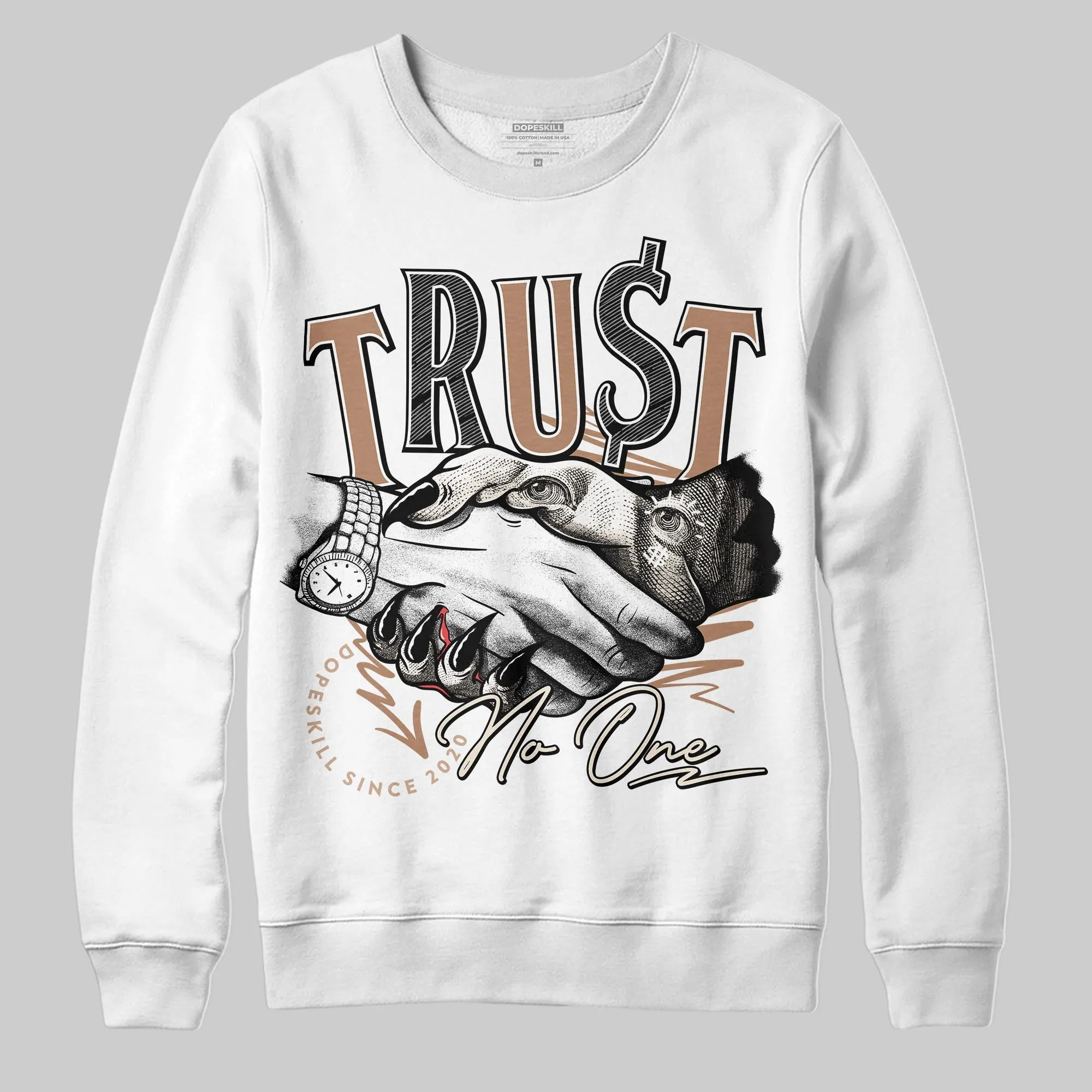 Cozy Girl 4s DopeSkill Sweatshirt Trust No One Graphic sold by DopeSkill