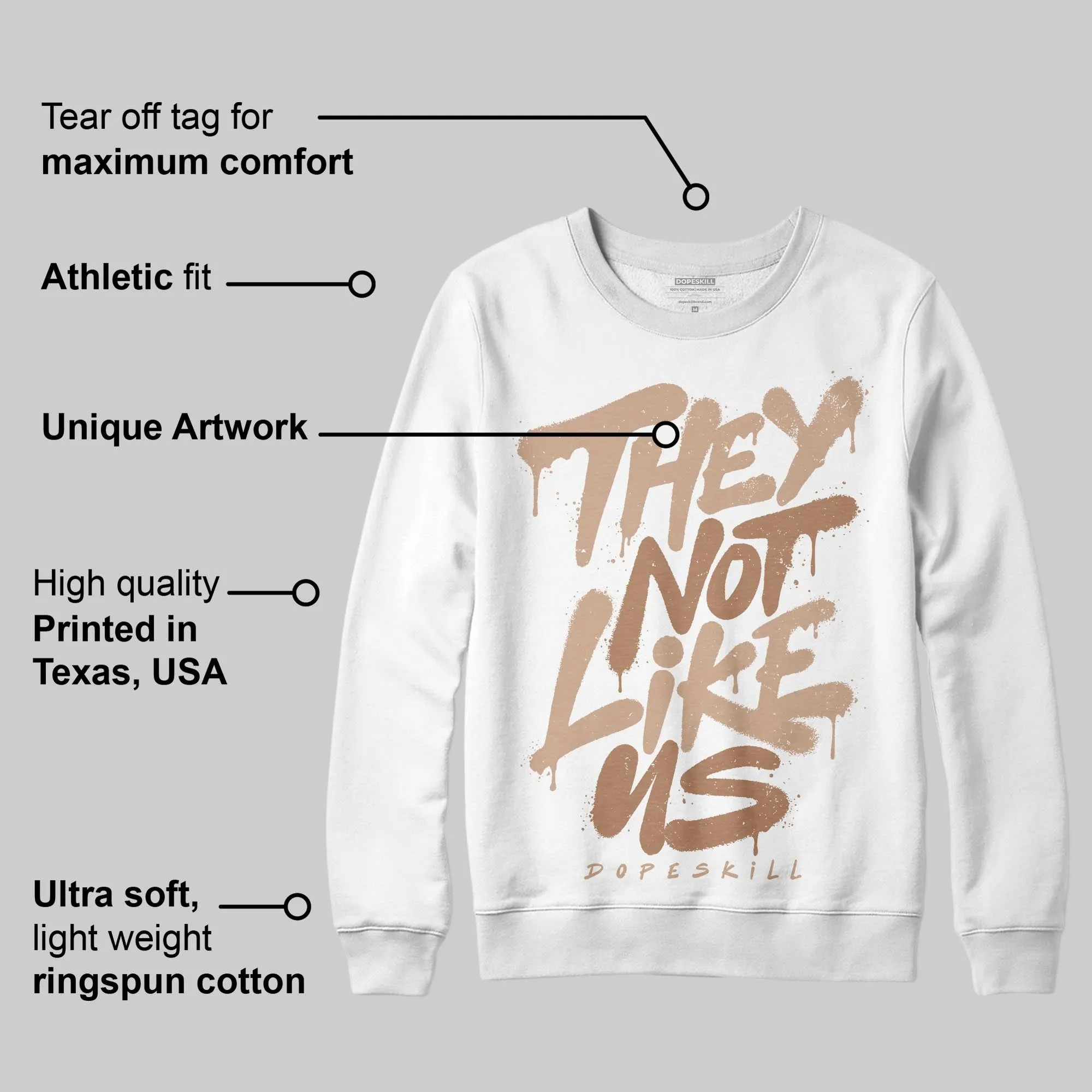 Cozy Girl 4s DopeSkill Sweatshirt They Not Like Us Graphic sold by DopeSkill product image thumbnail 3